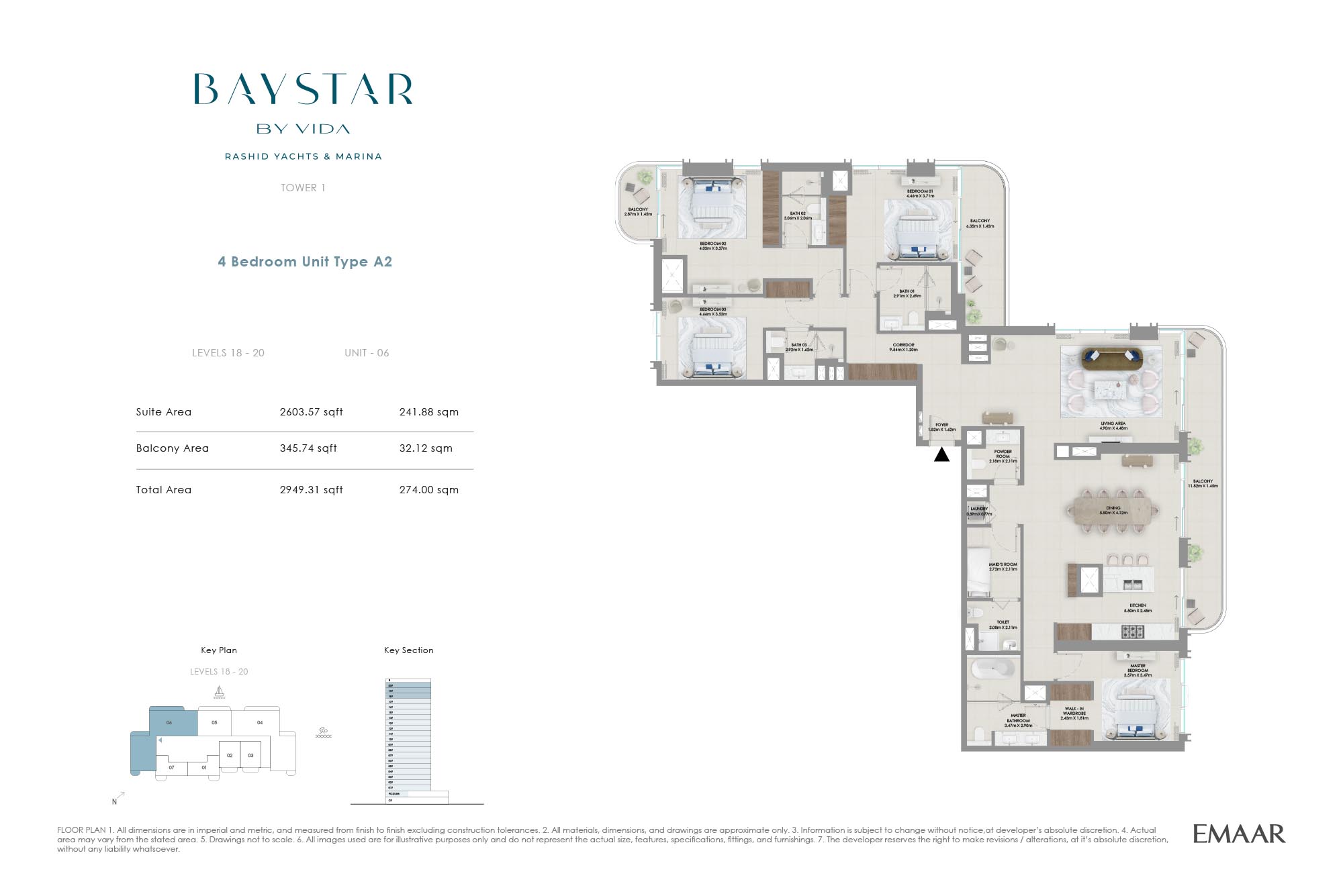 Emaar Baystar by Vida floor plan 5
