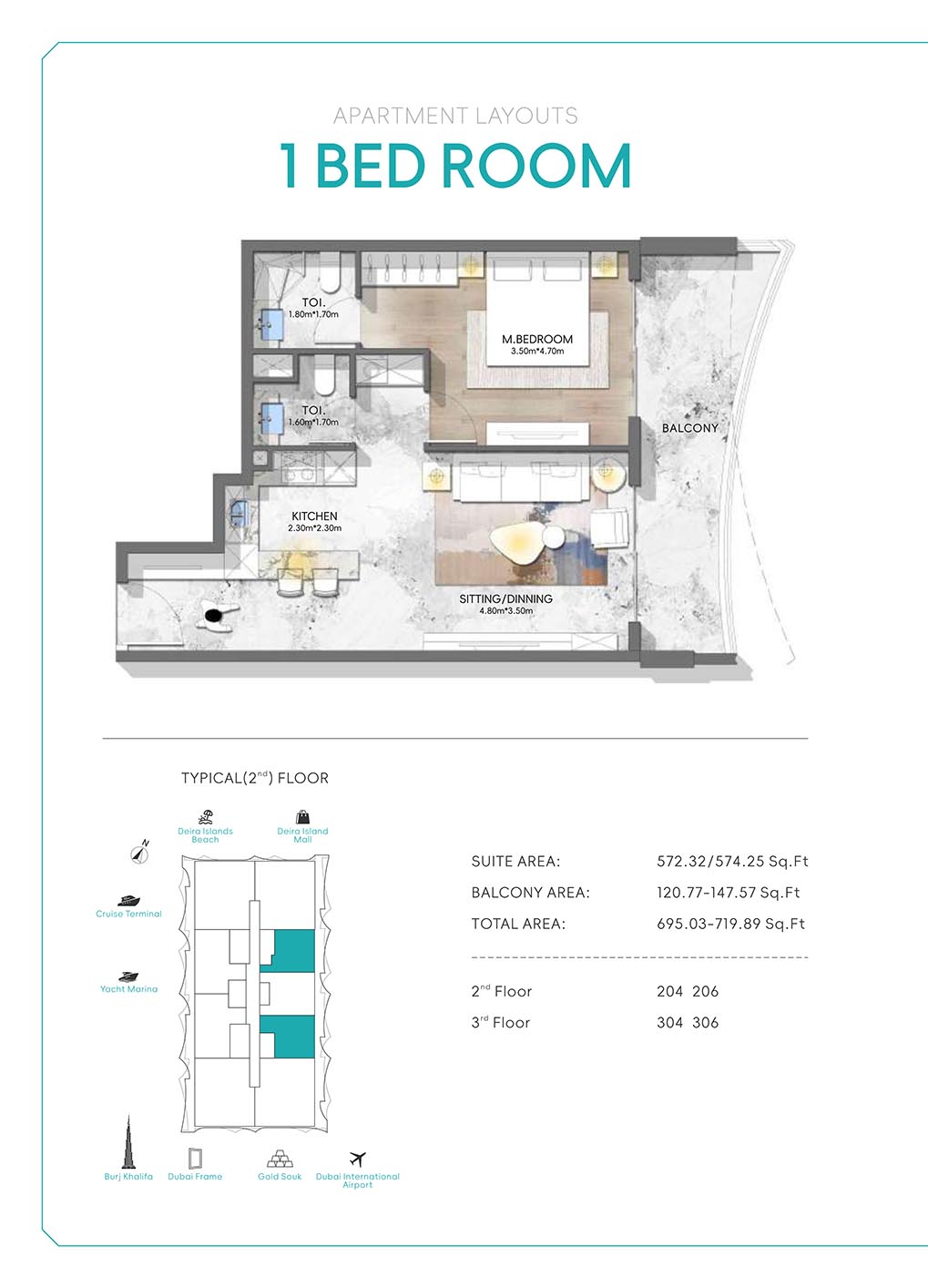 Nautis Residences at Dubai Island floor plan 1