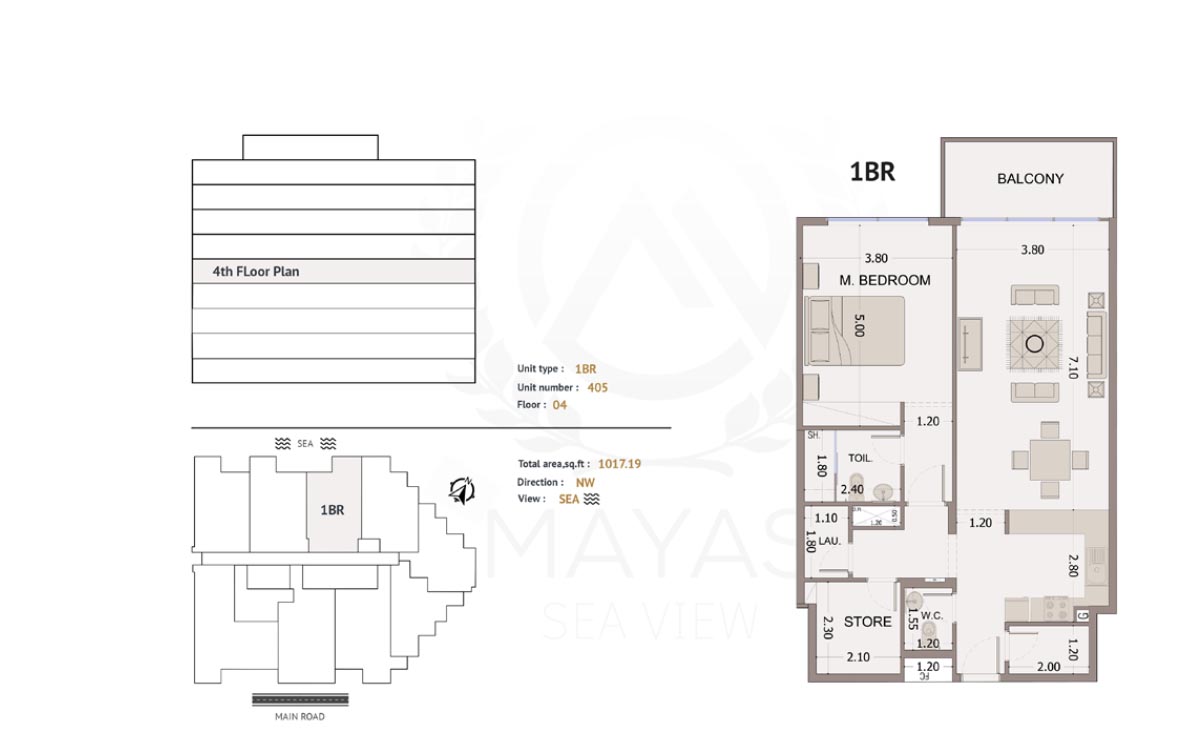 Mayas Sea View Residence at Dubai Islands floor plan 1