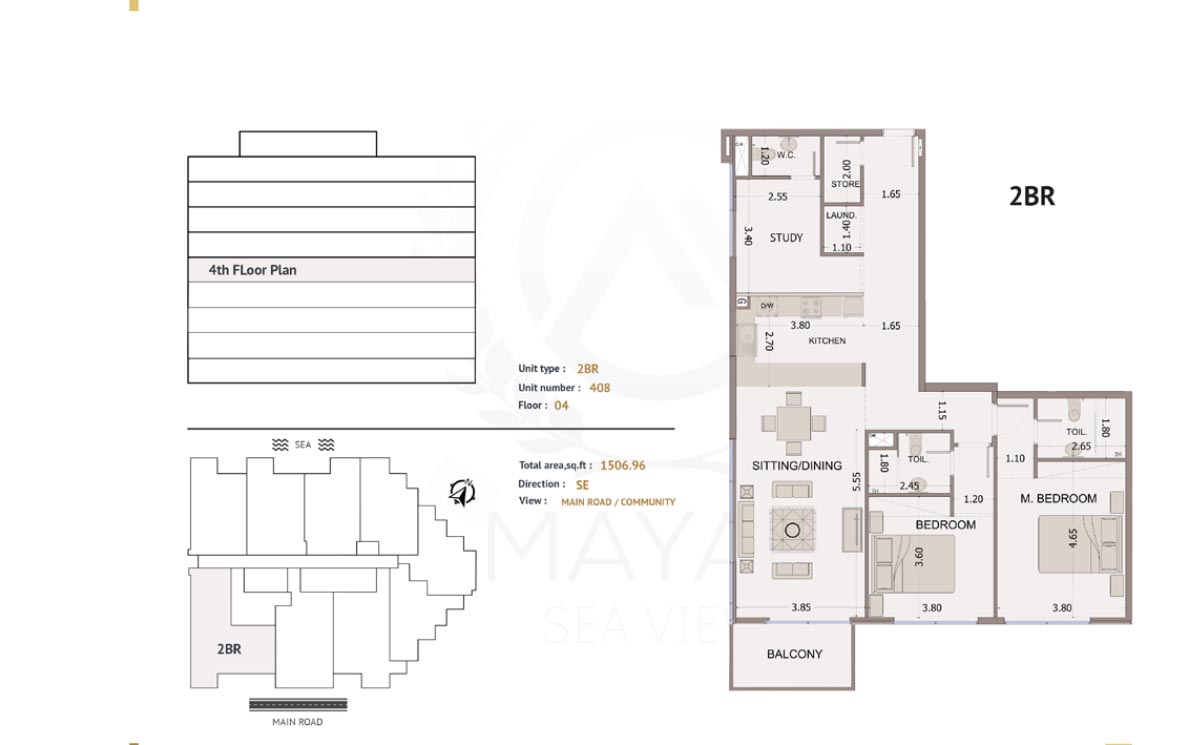Mayas Sea View Residence at Dubai Islands floor plan 2