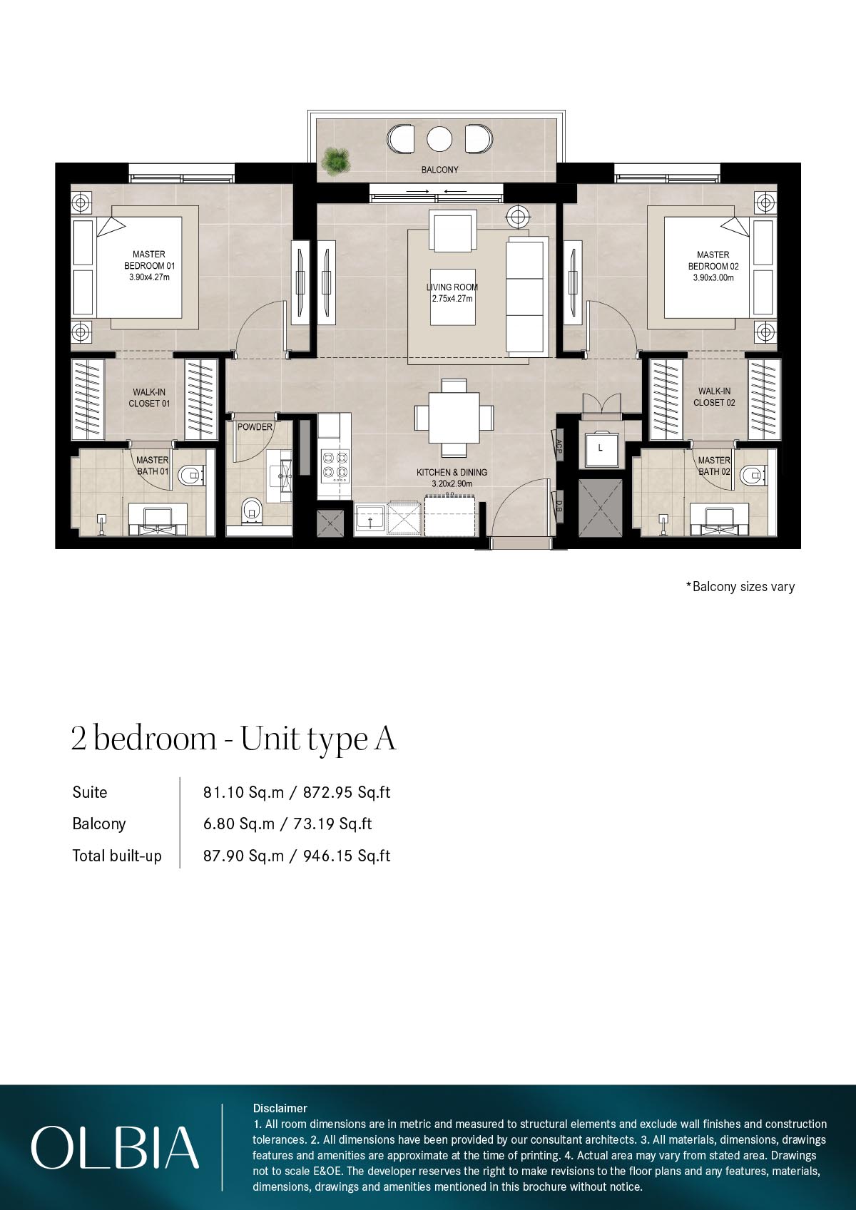 Nshama Olbia at Town Square floor plan 2