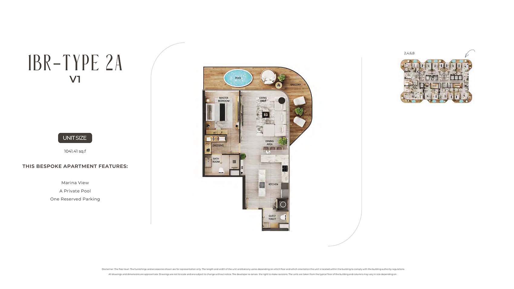 Arya Residences at Dubai Islands floor plan 1
