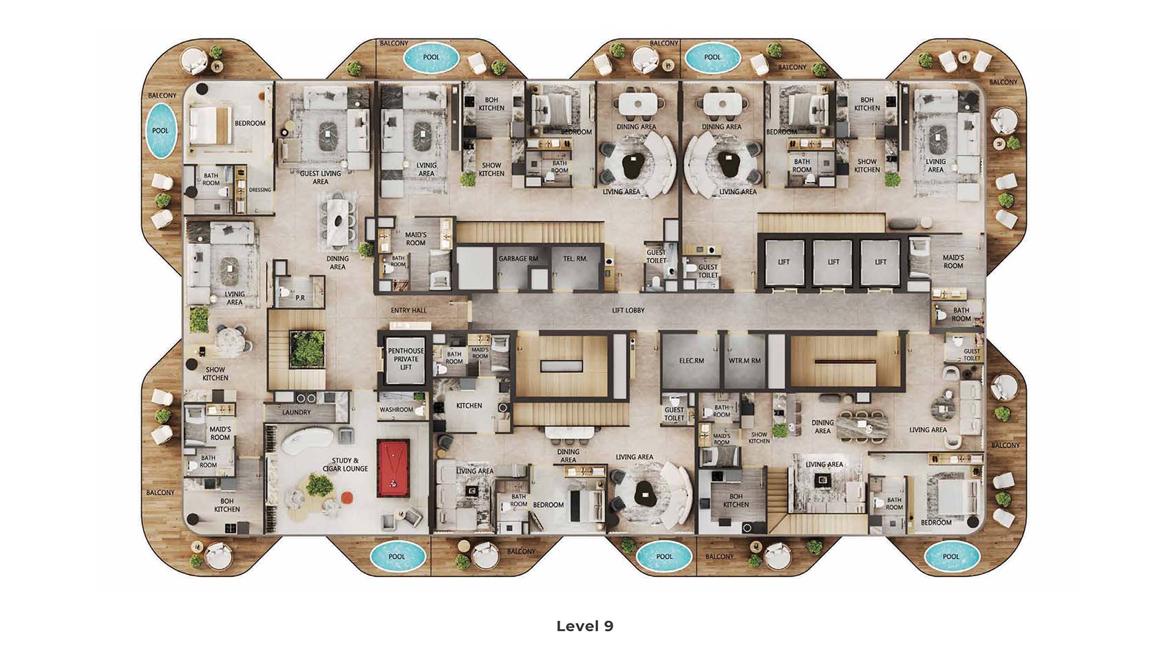 Arya Residences at Dubai Islands floor plan 3