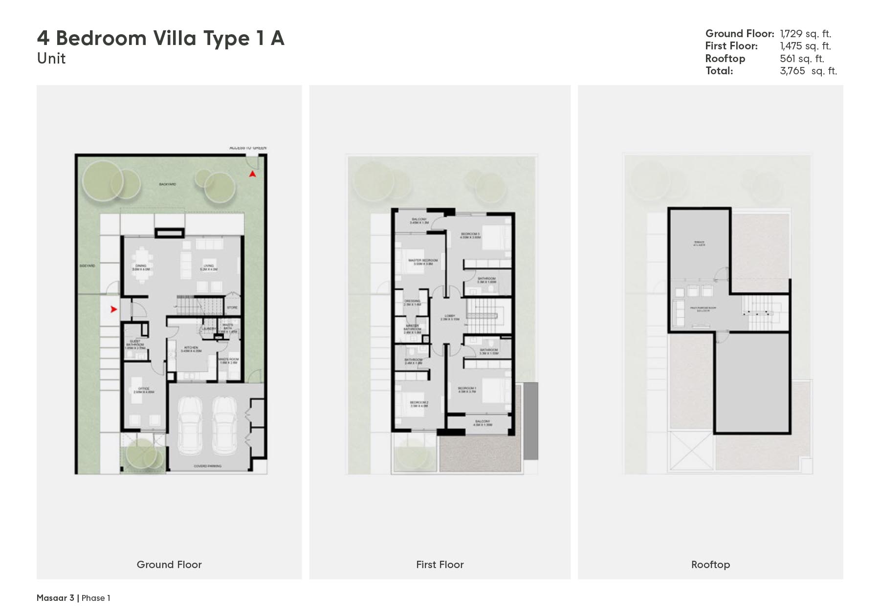 Dana at Masaar 3 Phase 1 floor plan 4