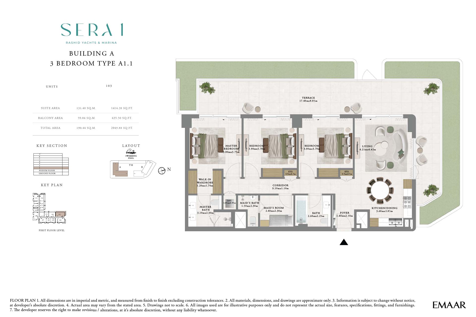 SERA at Rashid Yachts and Marina floor plan 4