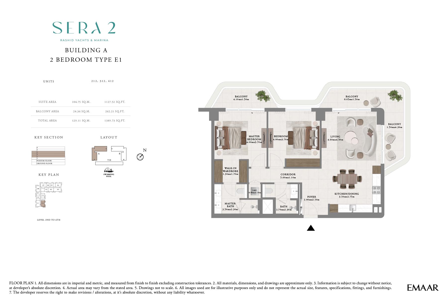 SERA 2 at Rashid Yachts and Marina floor plan 4