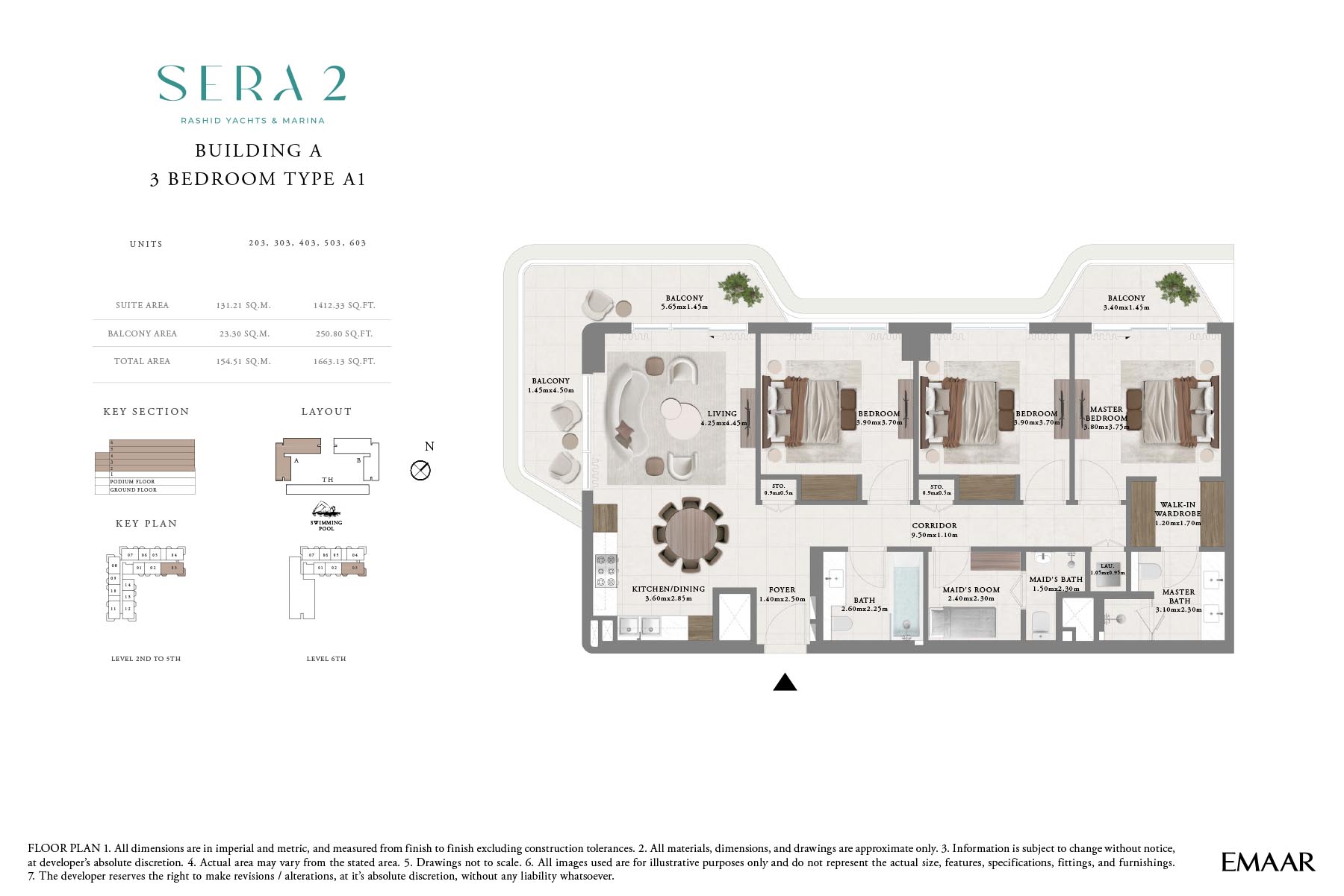 SERA 2 at Rashid Yachts and Marina floor plan 5