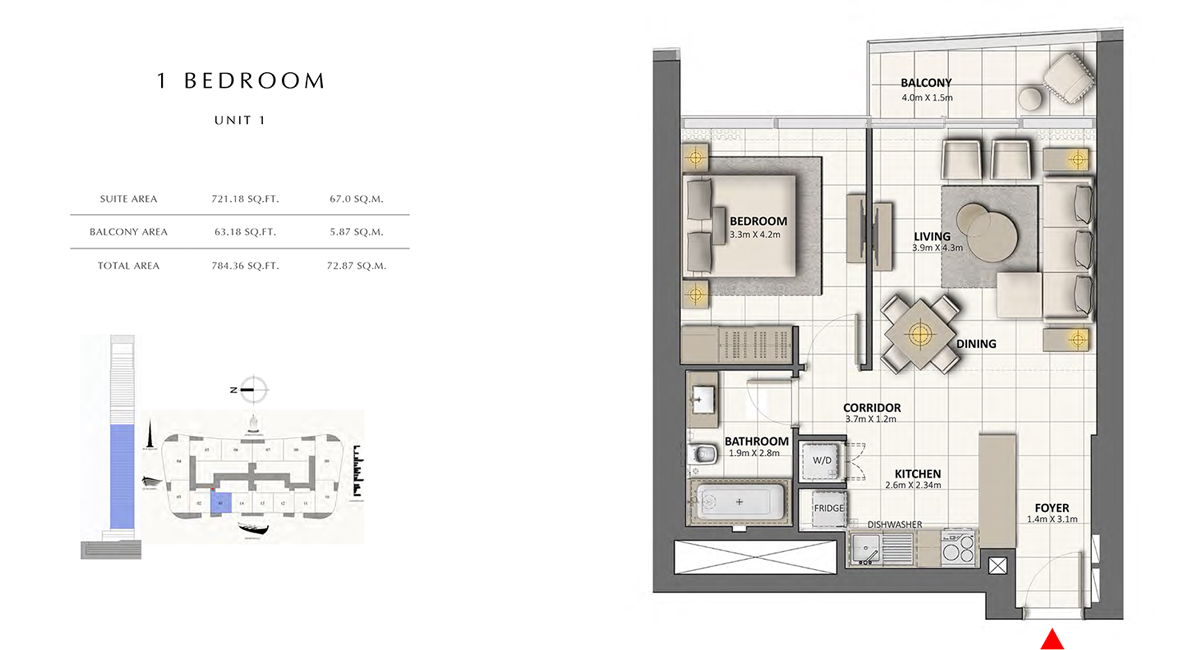 Grande at The Opera District floor plan 1