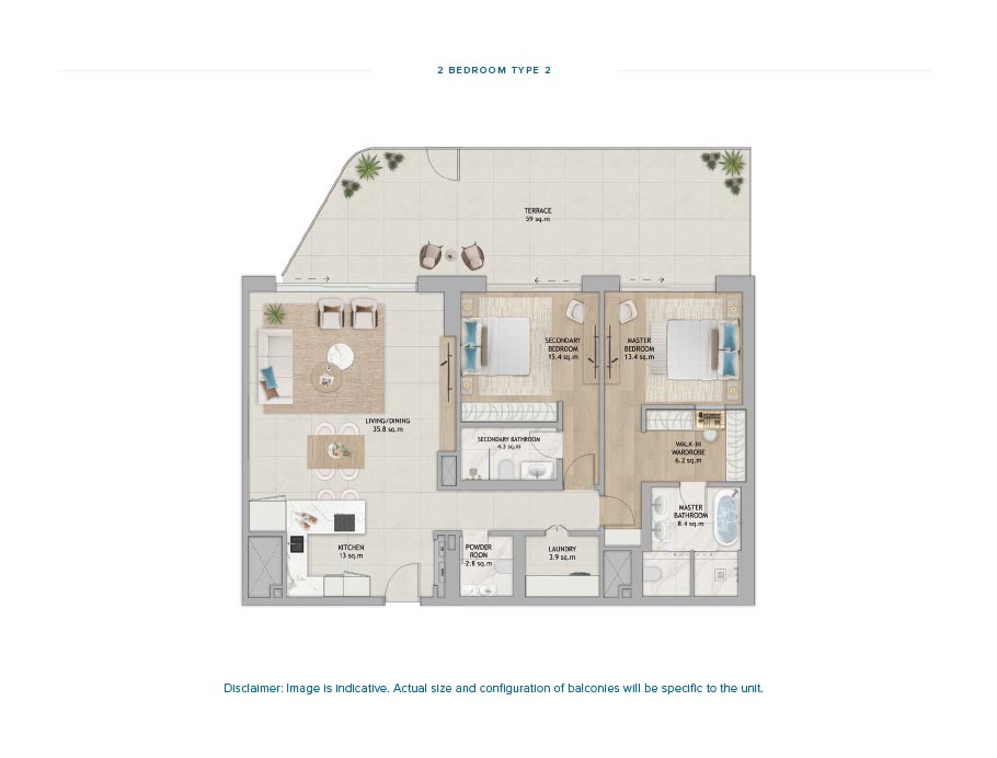 Aldar Fahid Beach Terraces floor plan 3