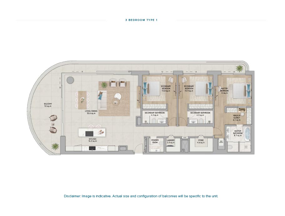 Aldar Fahid Beach Terraces floor plan 5