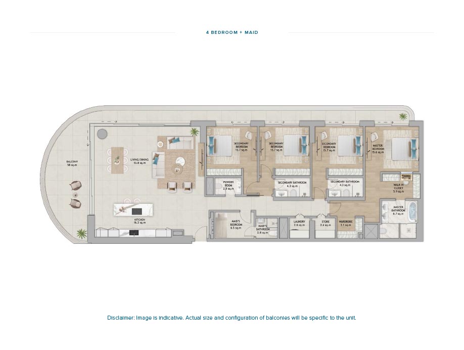 Aldar Fahid Beach Terraces floor plan 6