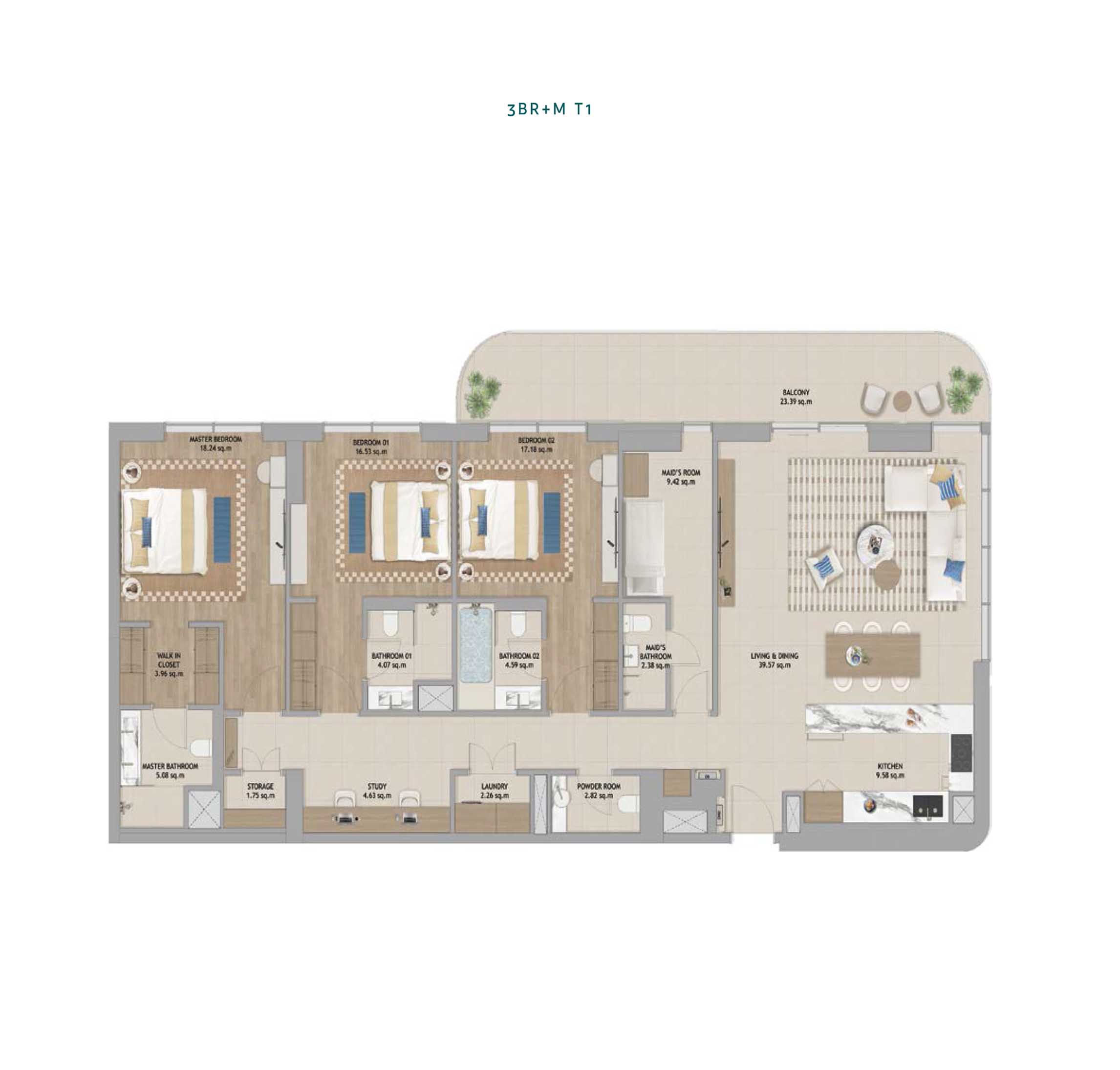 Aldar Fahid Beach House floor plan 5