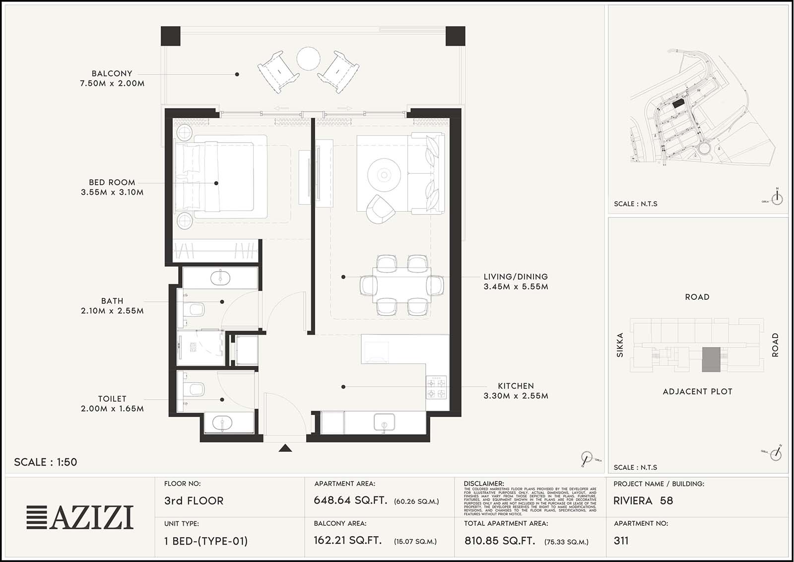 Azizi Riviera 58 floor plan 2