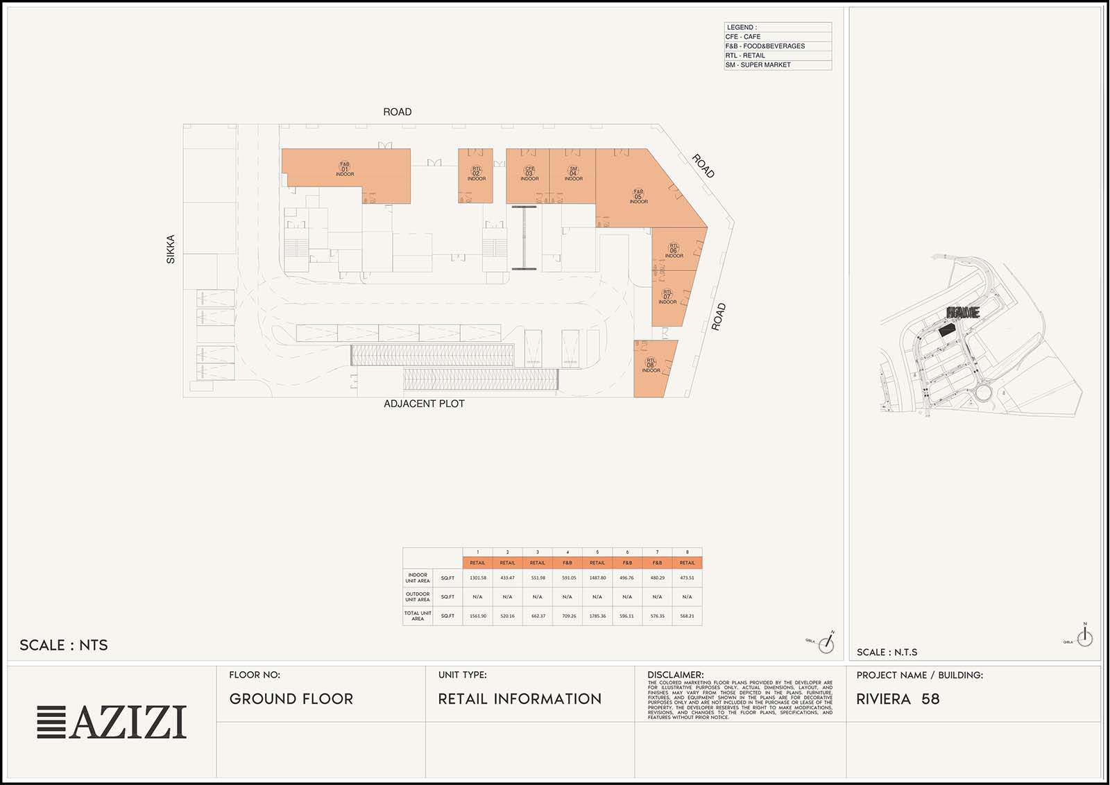 Azizi Riviera 58 floor plan 4