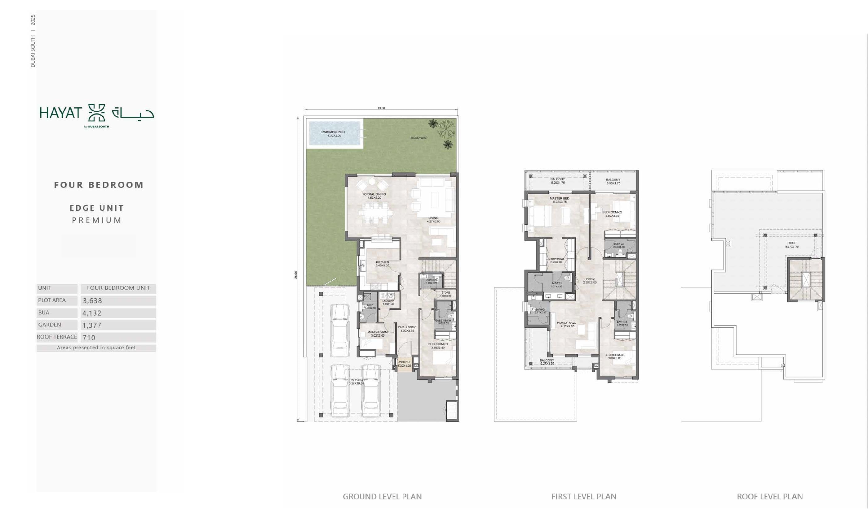 Hayat 3 at Dubai South floor plan 2