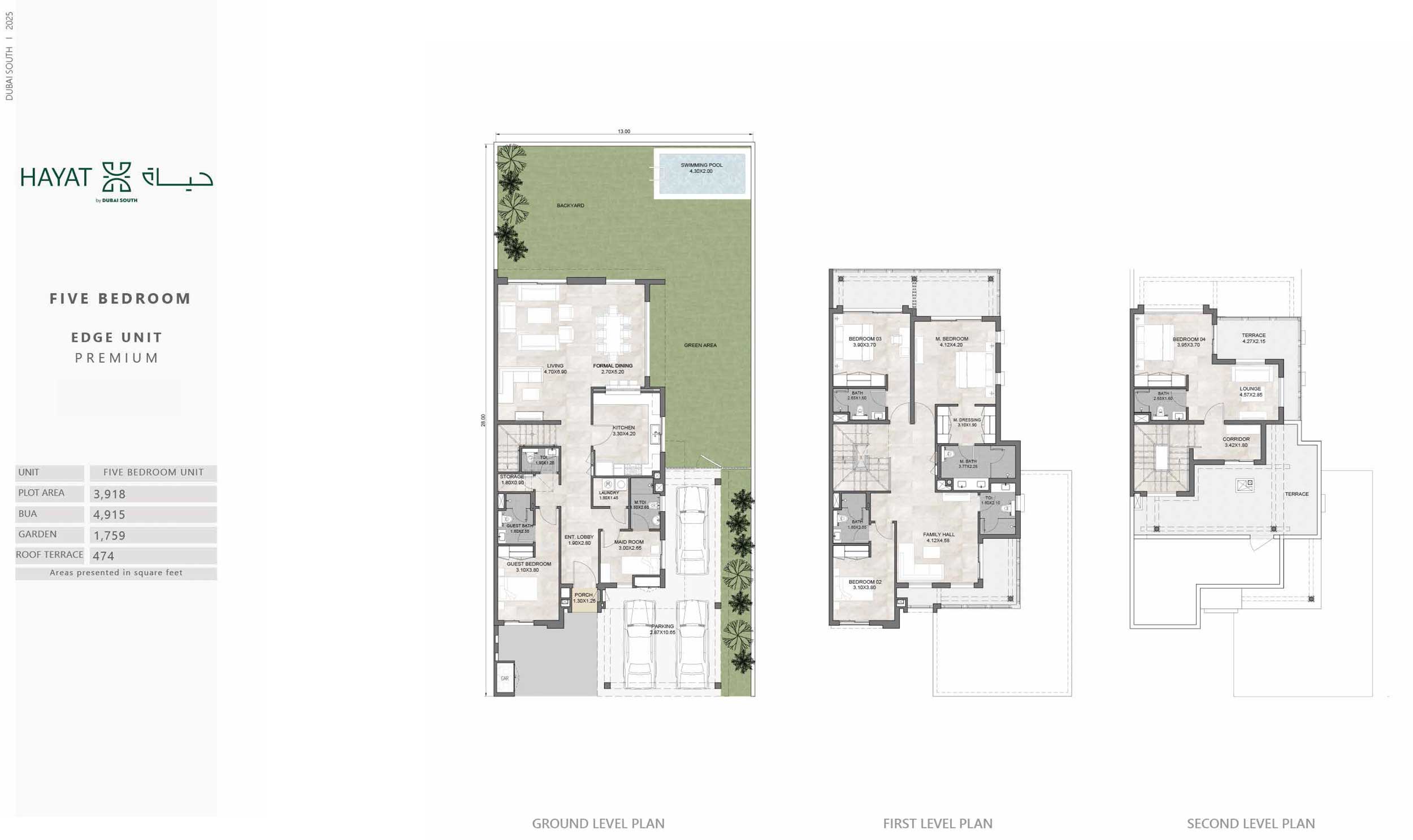 Hayat 3 at Dubai South floor plan 3