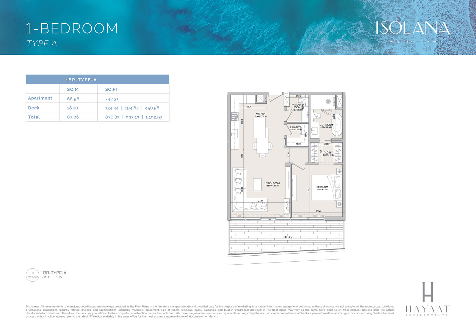 Isolana Residences Dubai Islands floor plan 1
