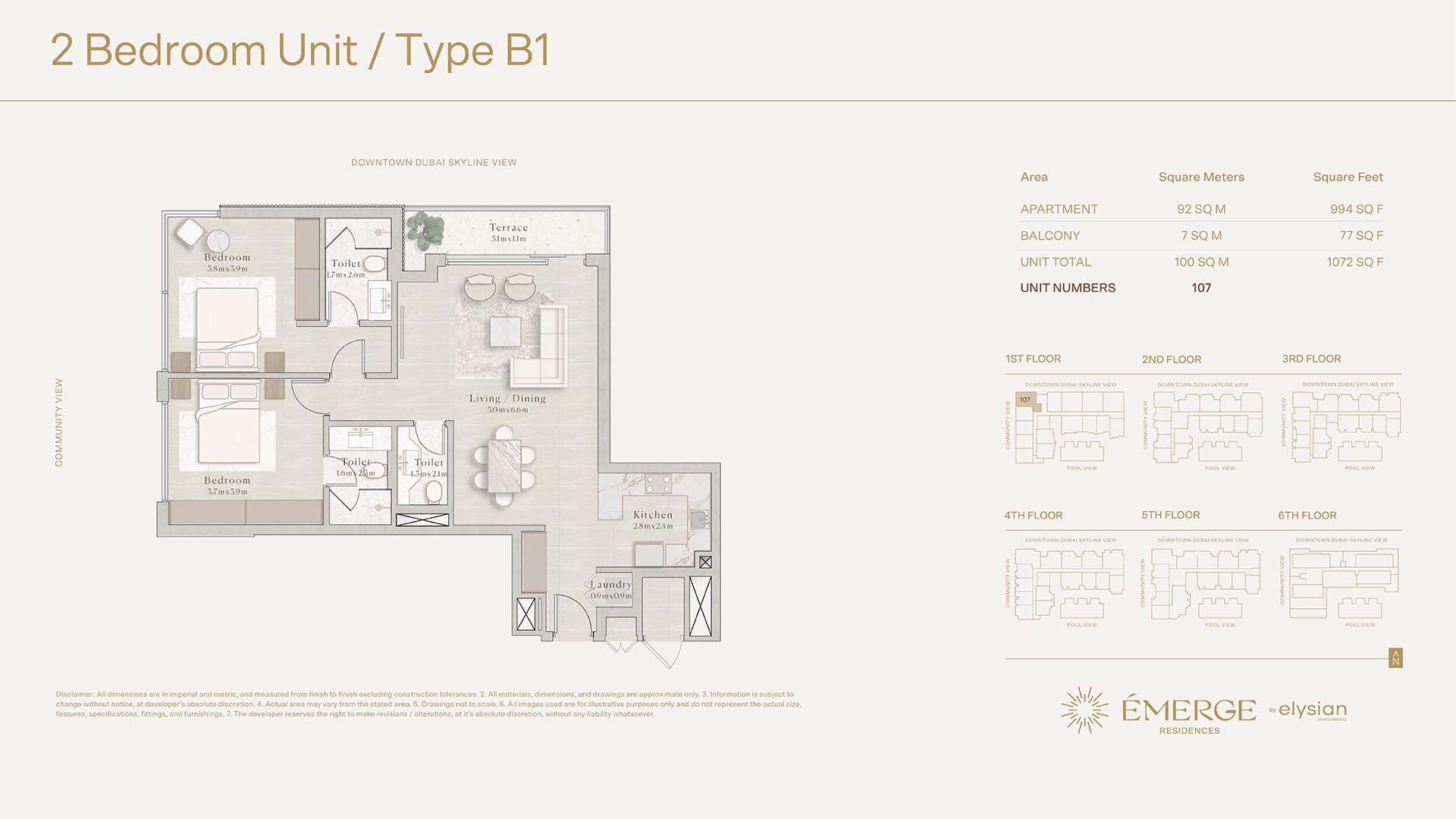 Emerge Residences floor plan 2
