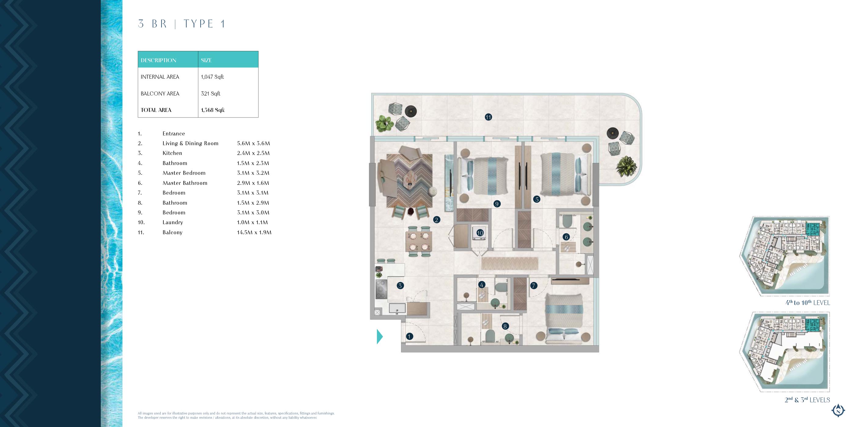 Octa Isle Interiors by Missoni floor plan 3