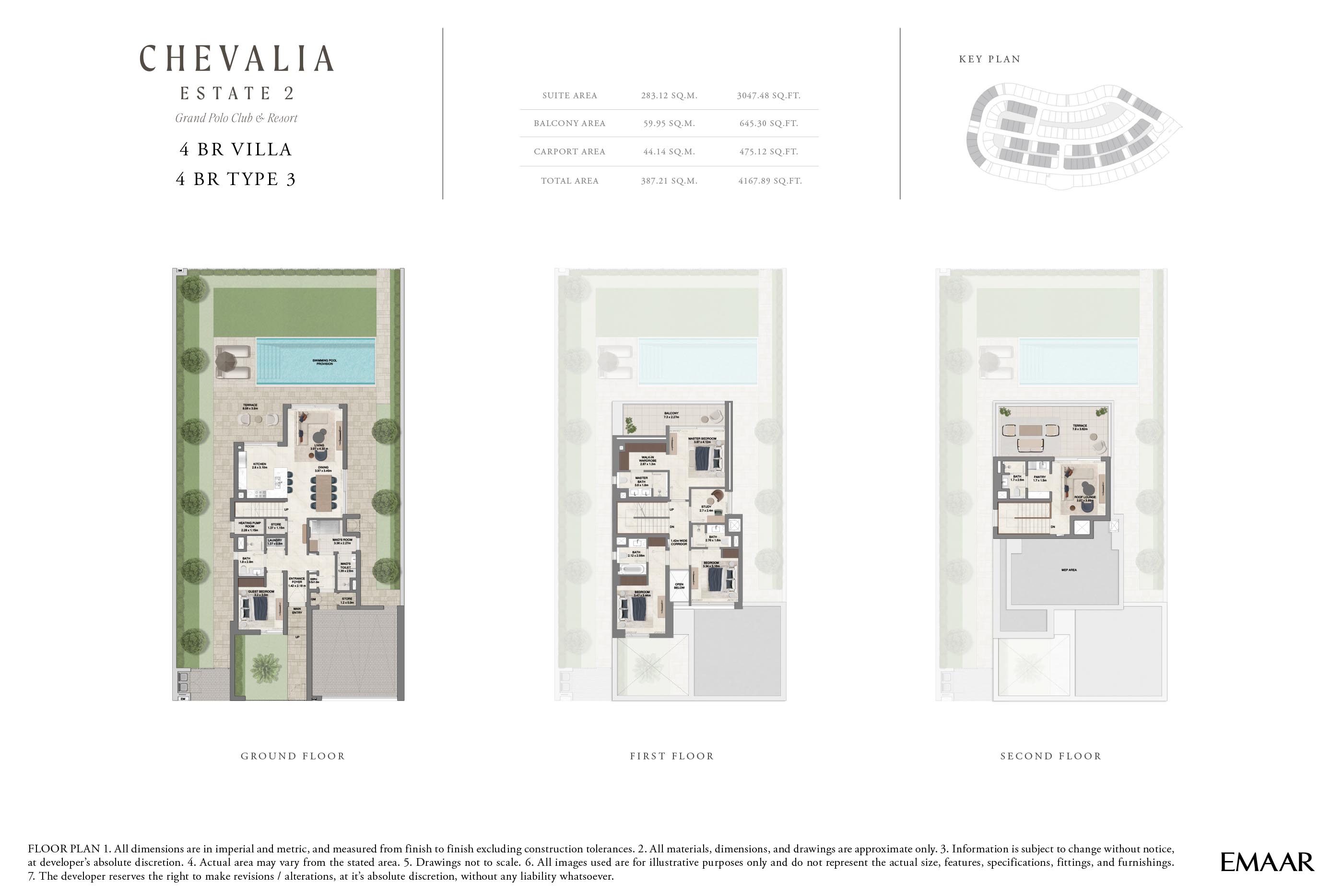 Chevalia Estate 2 at Grand Polo floor plan 1