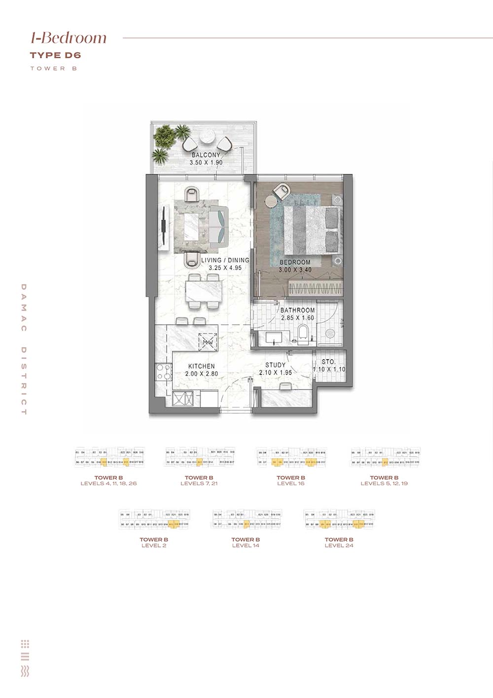 Damac District floor plan 2