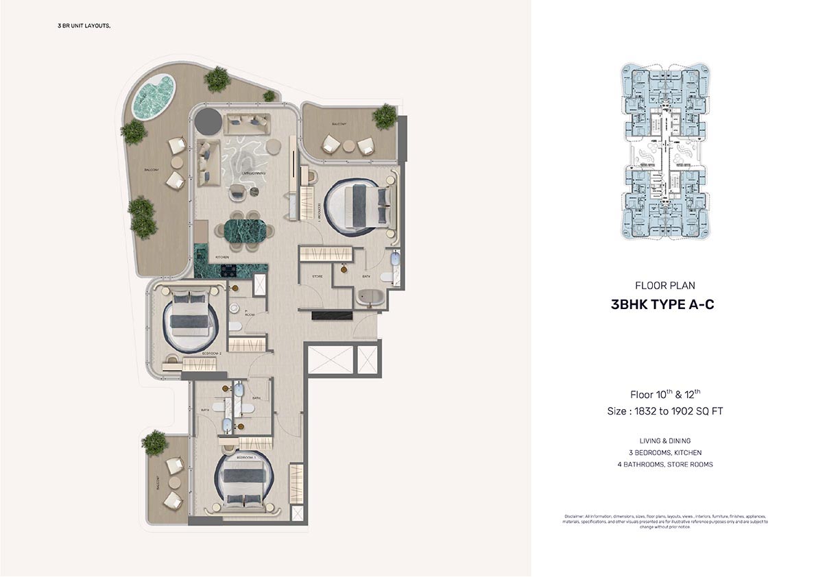 Treppan Serenique Residences floor plan 2