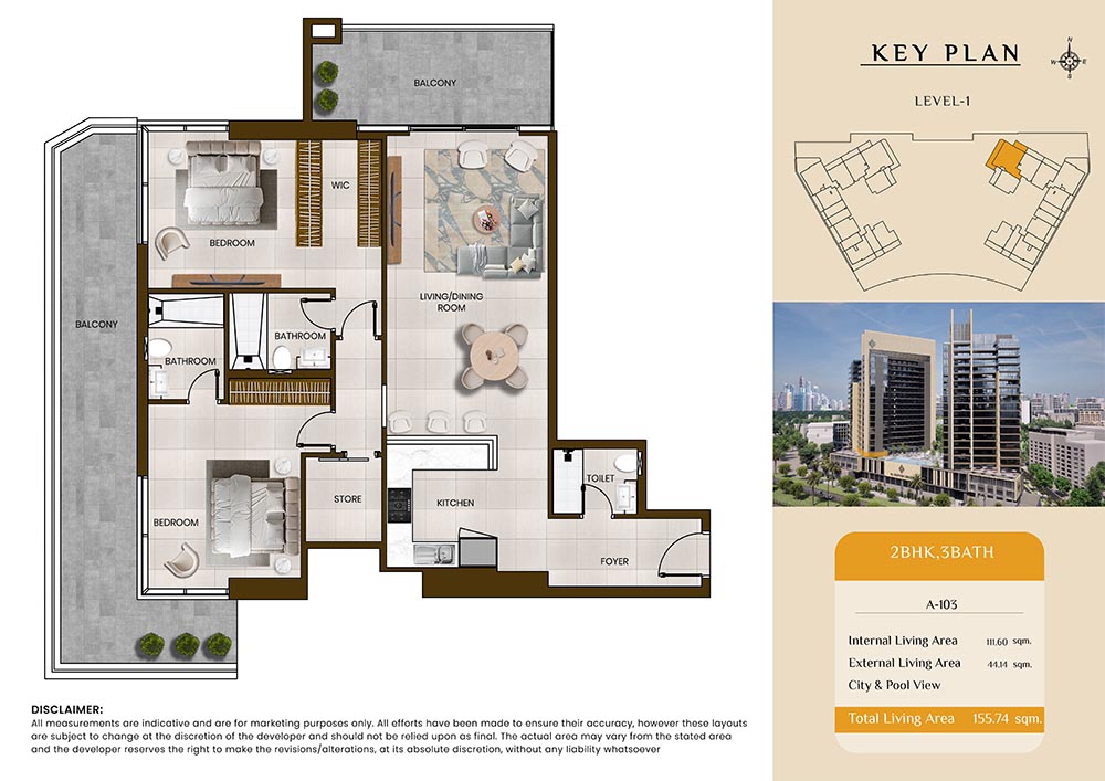 Butterfly Towers at Arjan floor plan 4