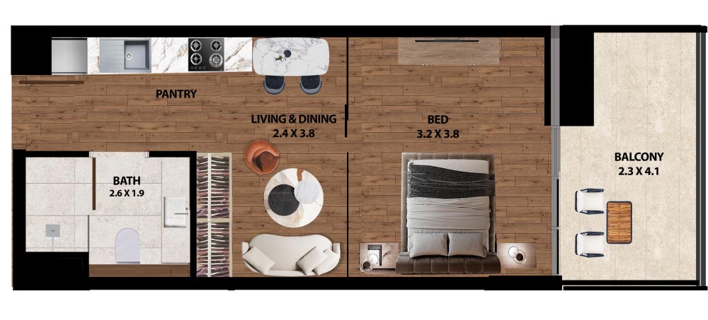 Marquis One at Arjan floor plan 1