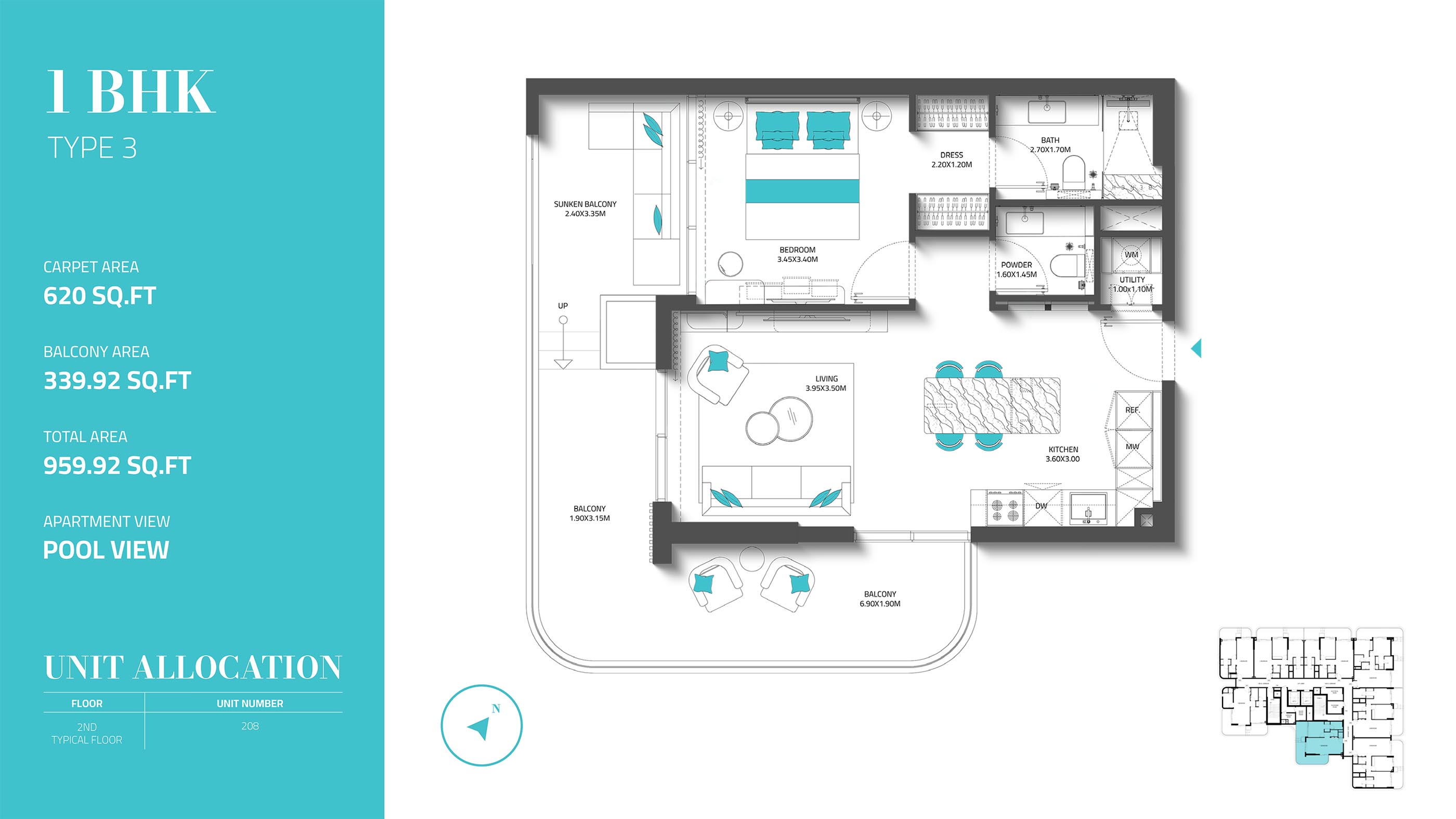 Reef 997 Residences at Dubai Islands floor plan 1