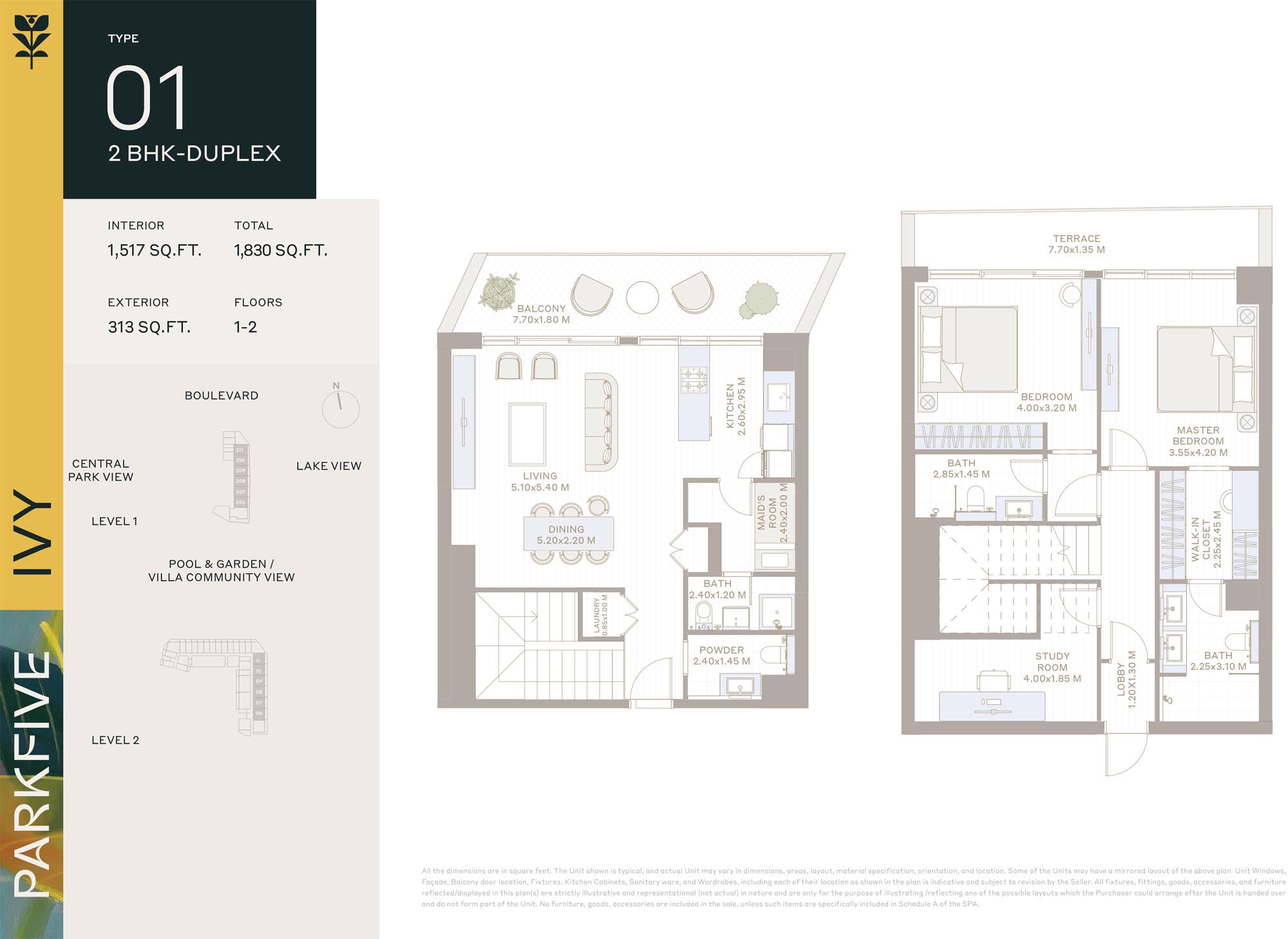 Ivy at Park Five floor plan 4
