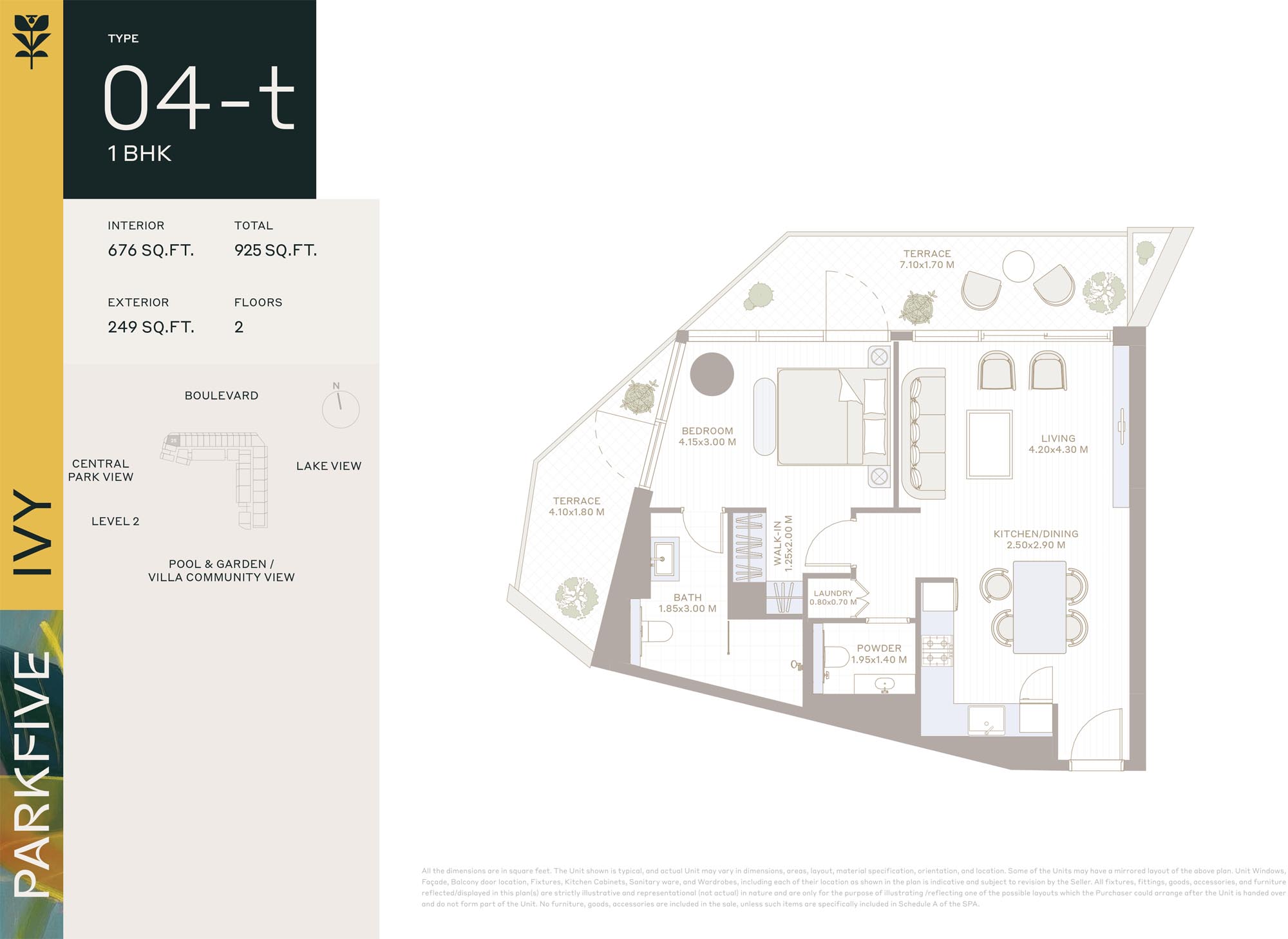 Ivy at Park Five floor plan 2