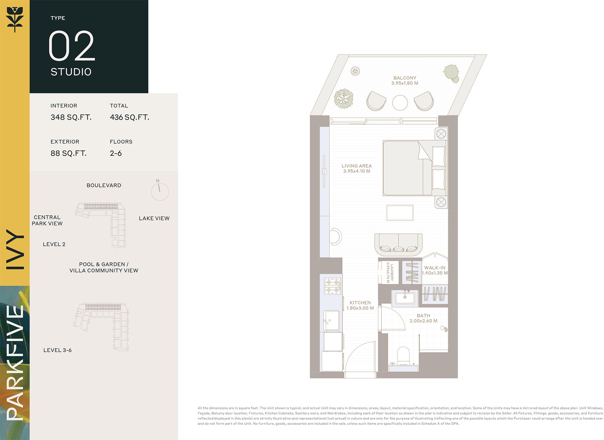 Ivy at Park Five floor plan 1
