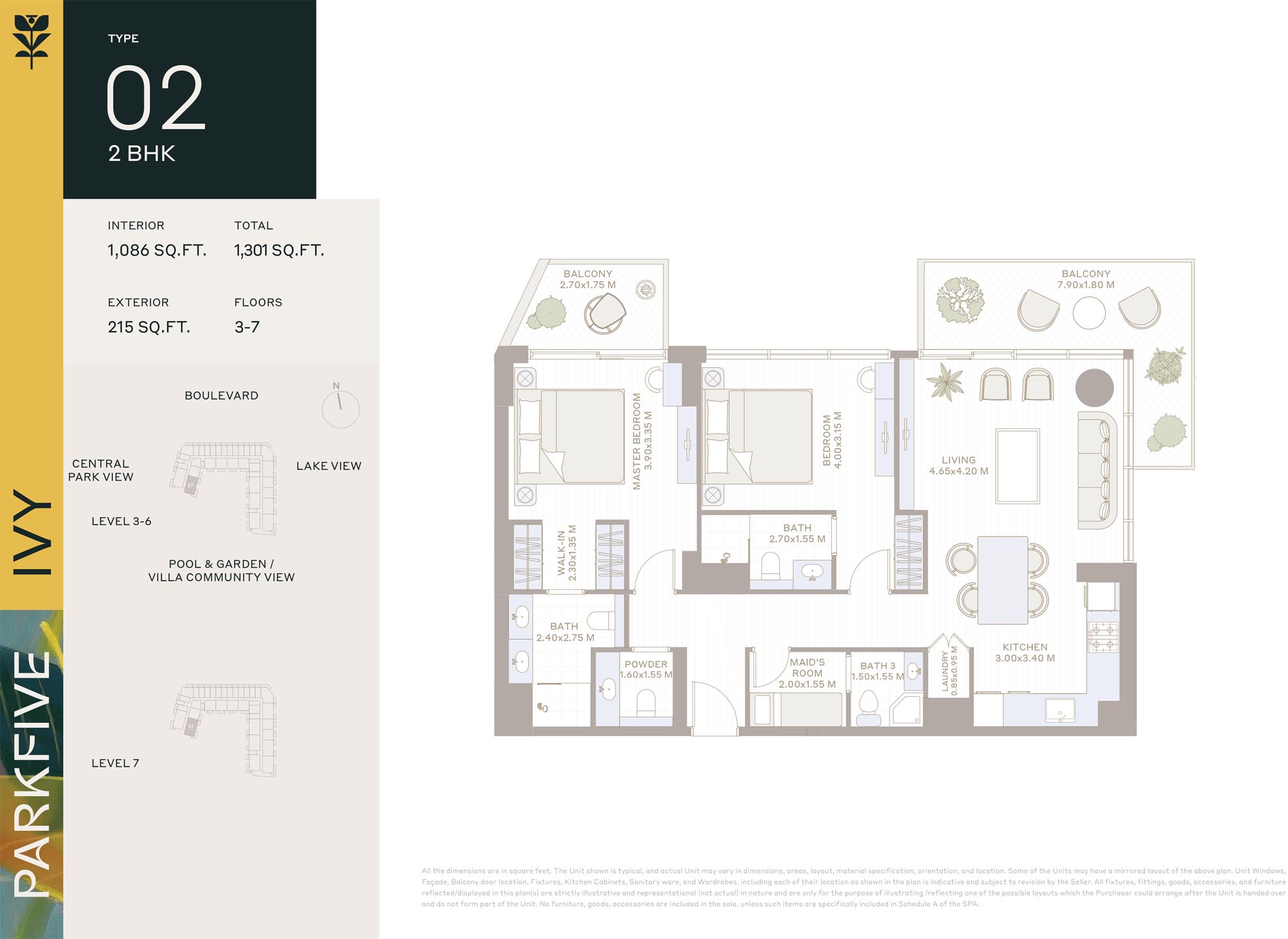Ivy at Park Five floor plan 3