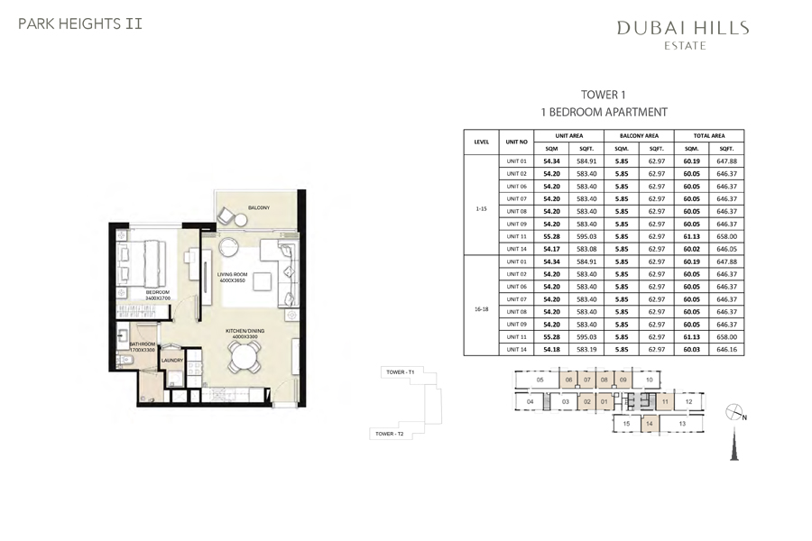 Park Heights 2 floor plan 1