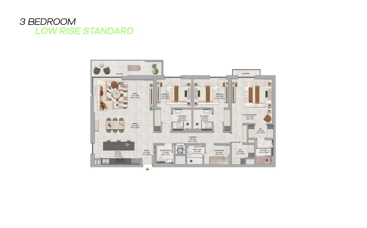 Rise by Athlon 2 Cyan Tower floor plan 3