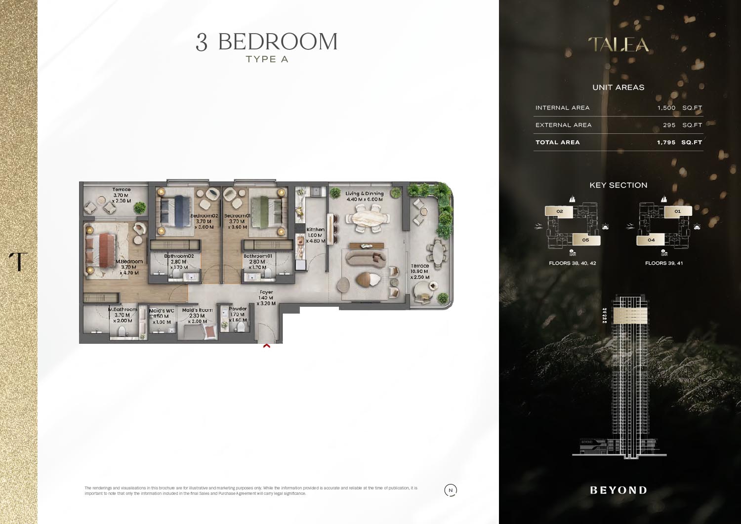 Talea at Dubai Maritime City floor plan 4