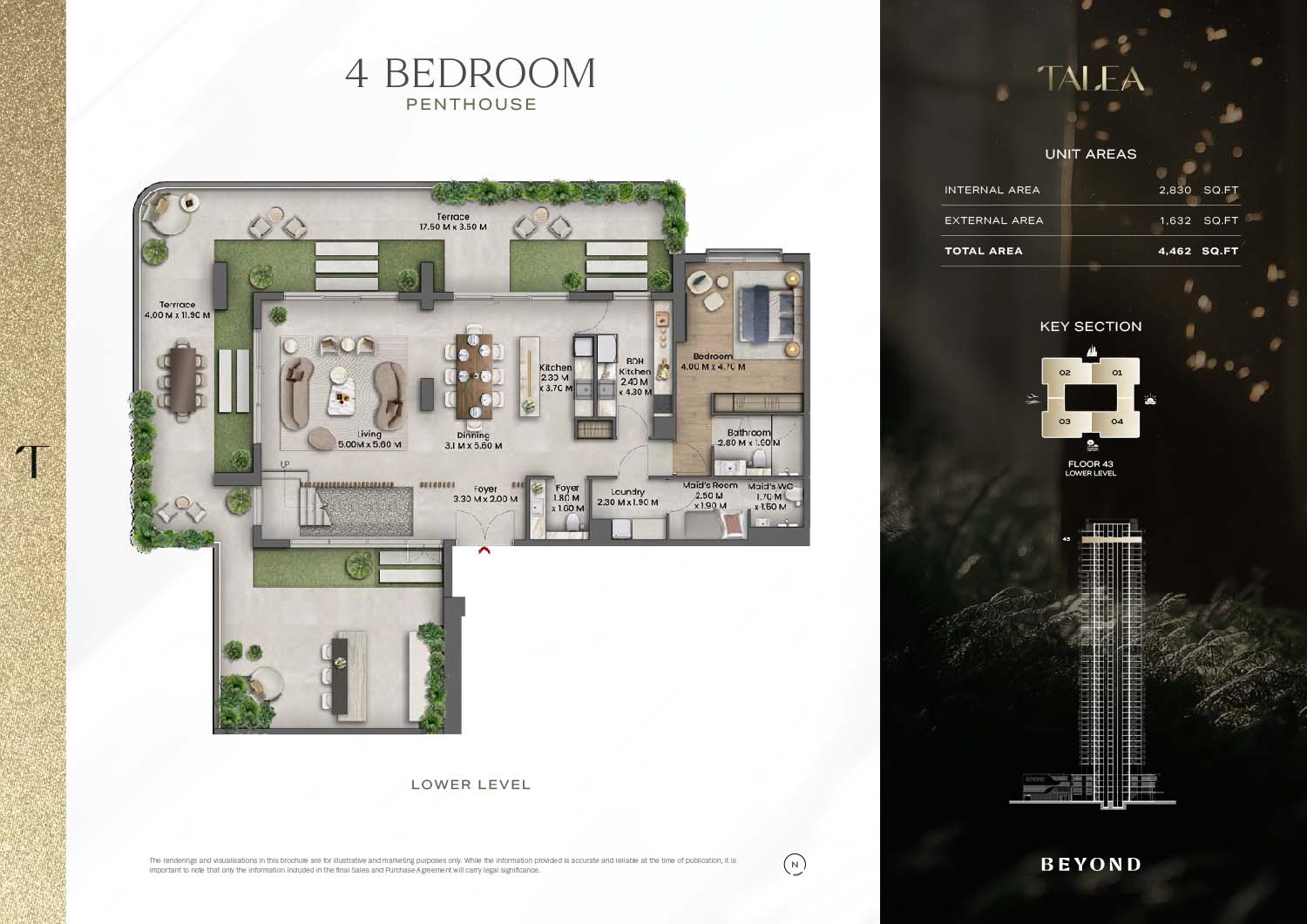 Talea at Dubai Maritime City floor plan 5