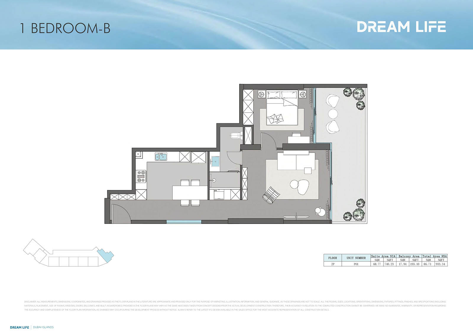 Dreamlife Residences at Dubai Islands floor plan 1