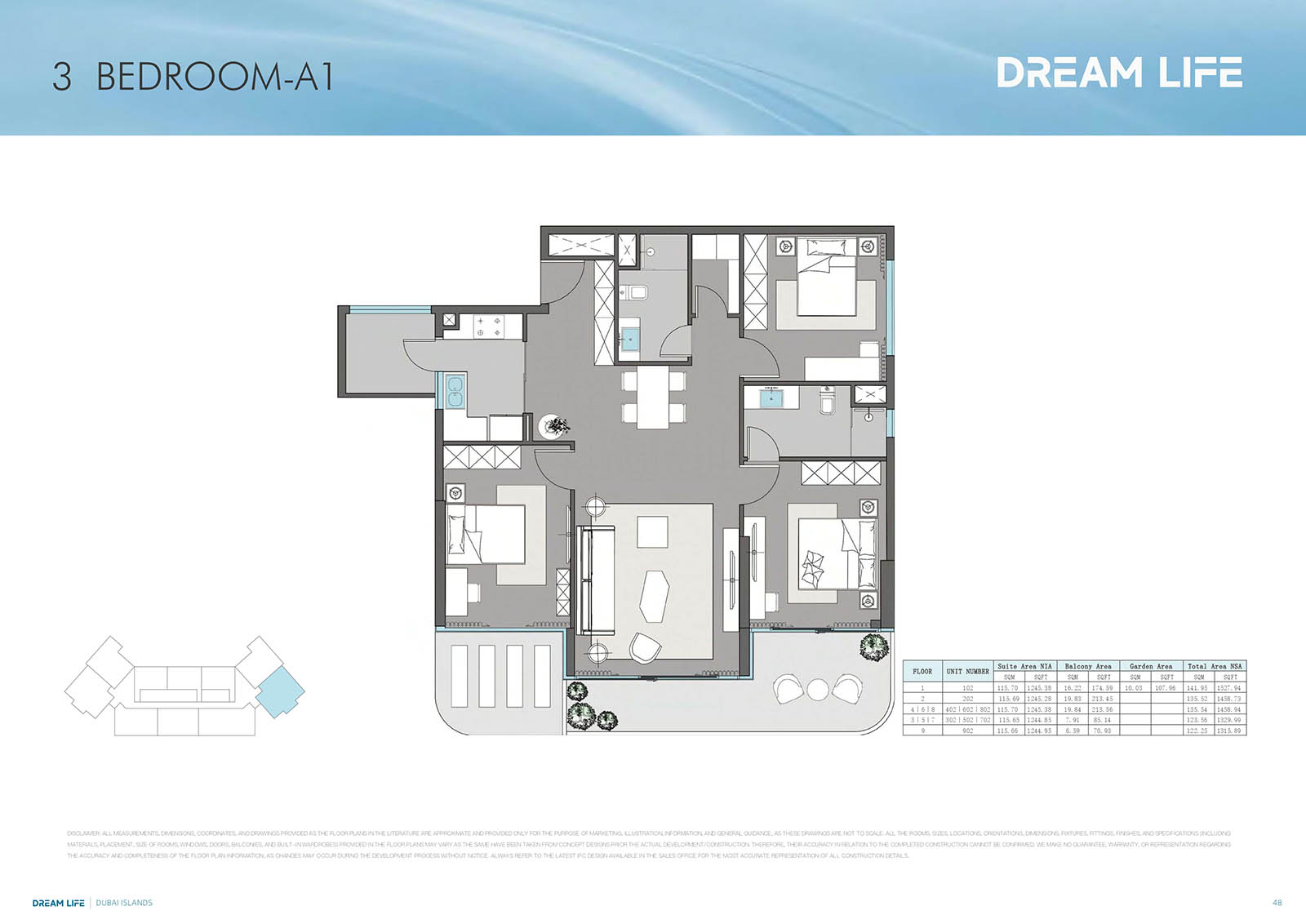 Dreamlife Residences at Dubai Islands floor plan 3
