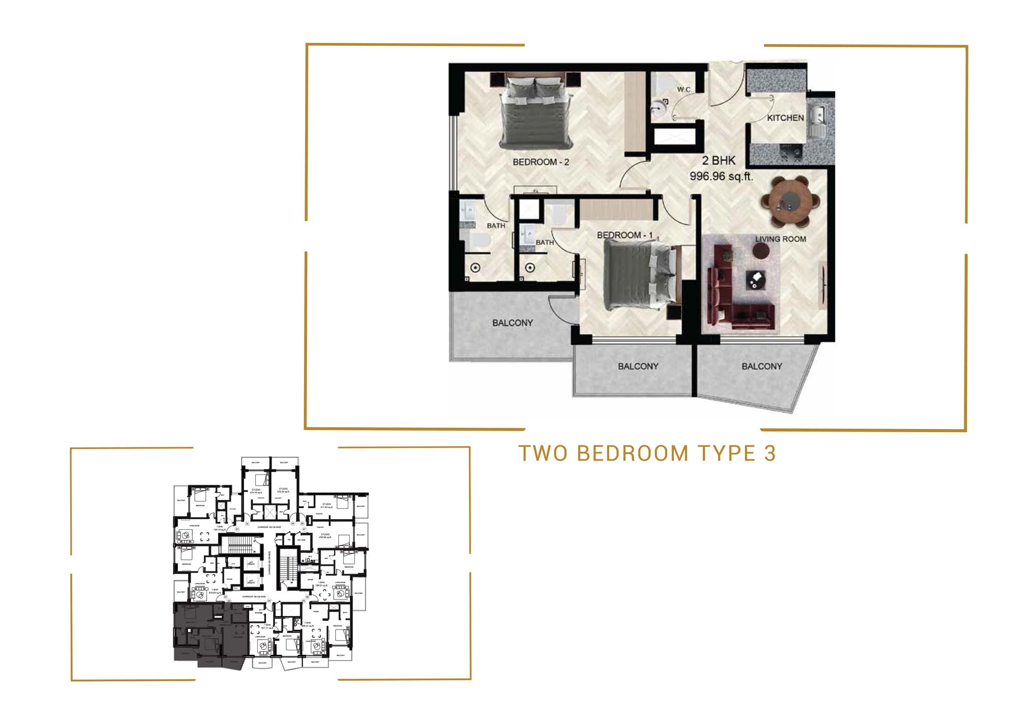 Empire Residence at JVC floor plan 4