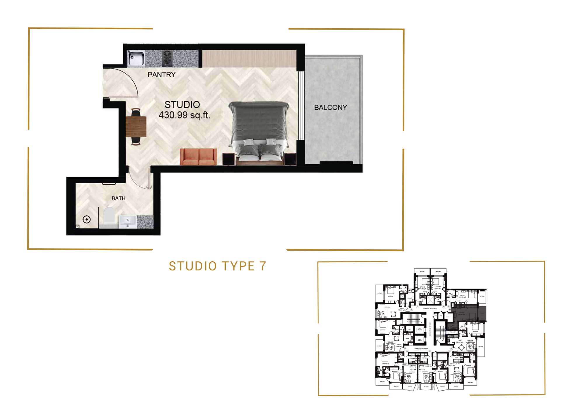 Empire Residence at JVC floor plan 1