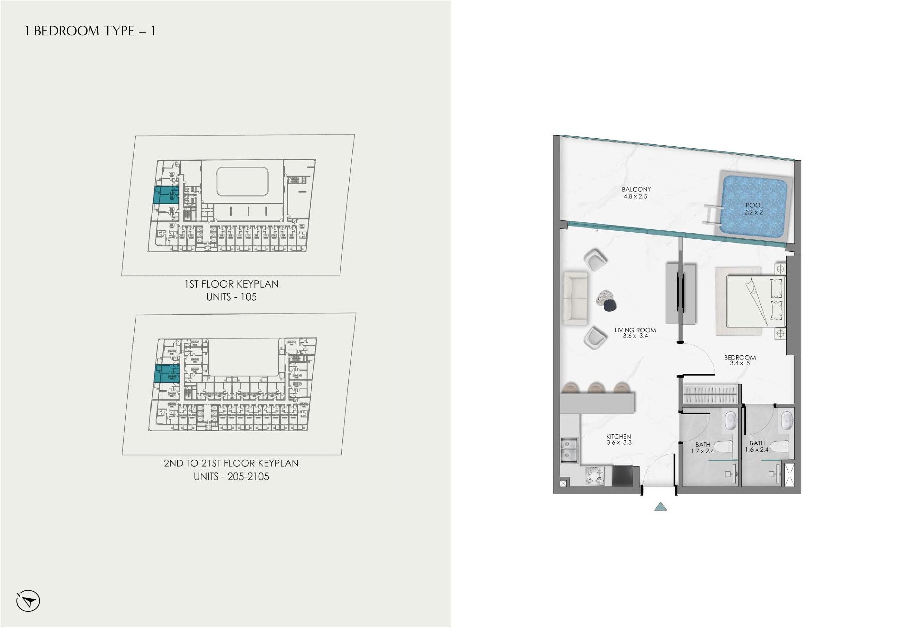 Samana Sky Views floor plan 2