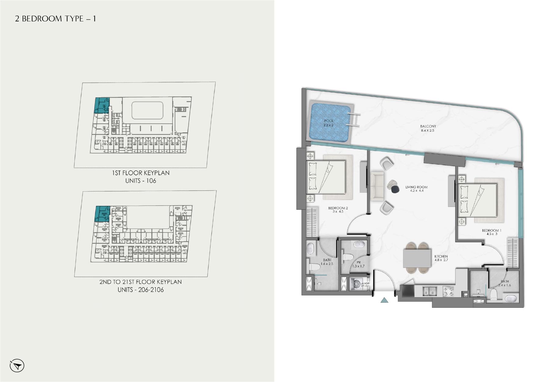 Samana Sky Views floor plan 4