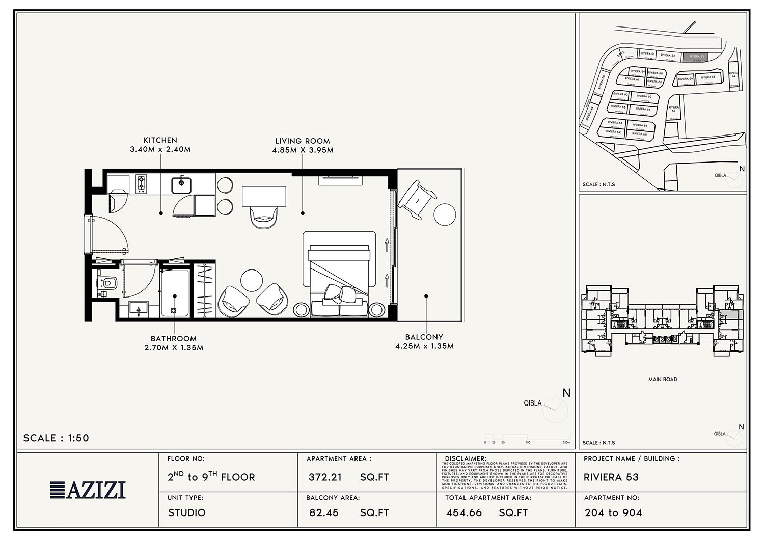 Azizi Riviera 53 floor plan 1