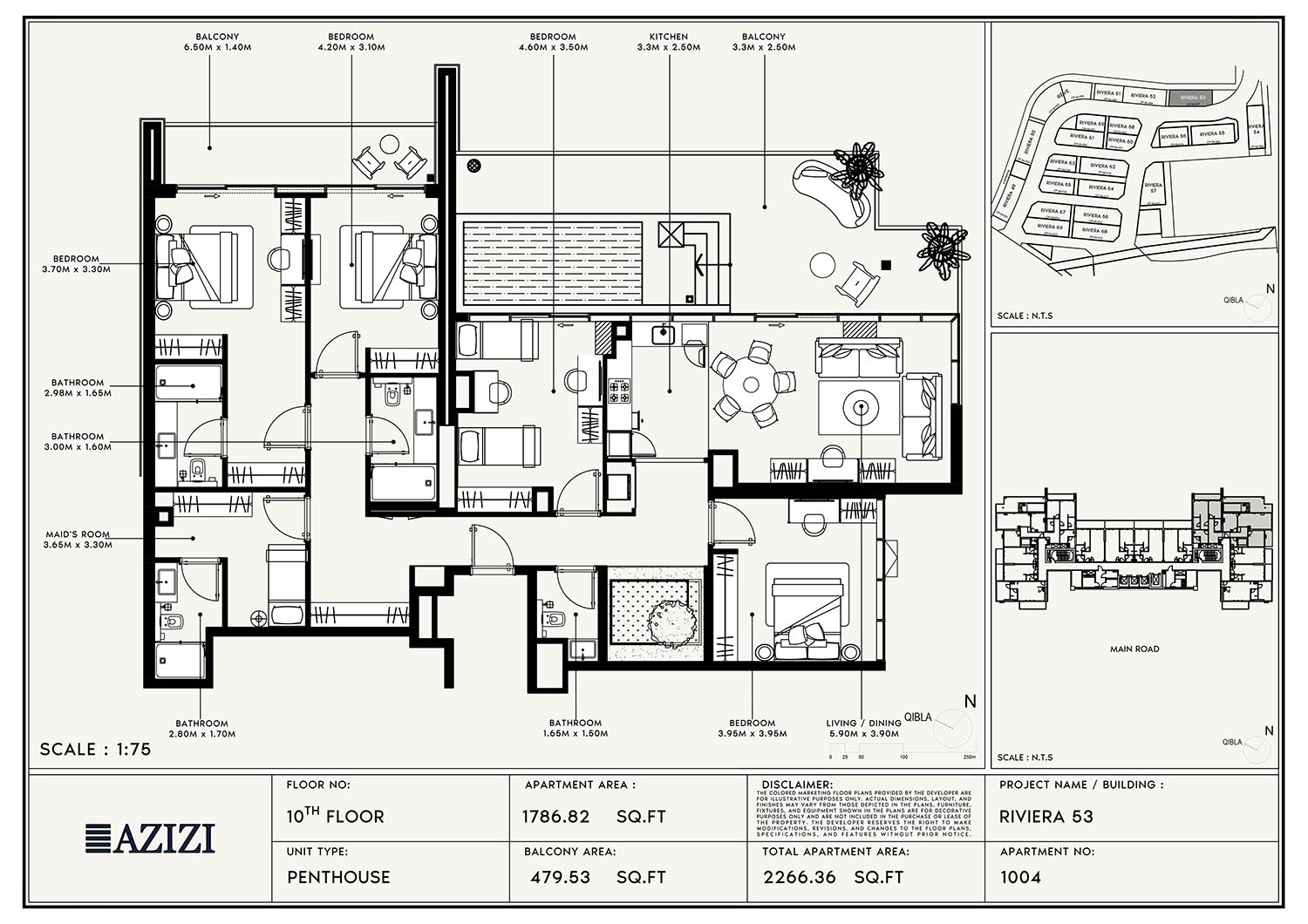 Azizi Riviera 53 floor plan 5