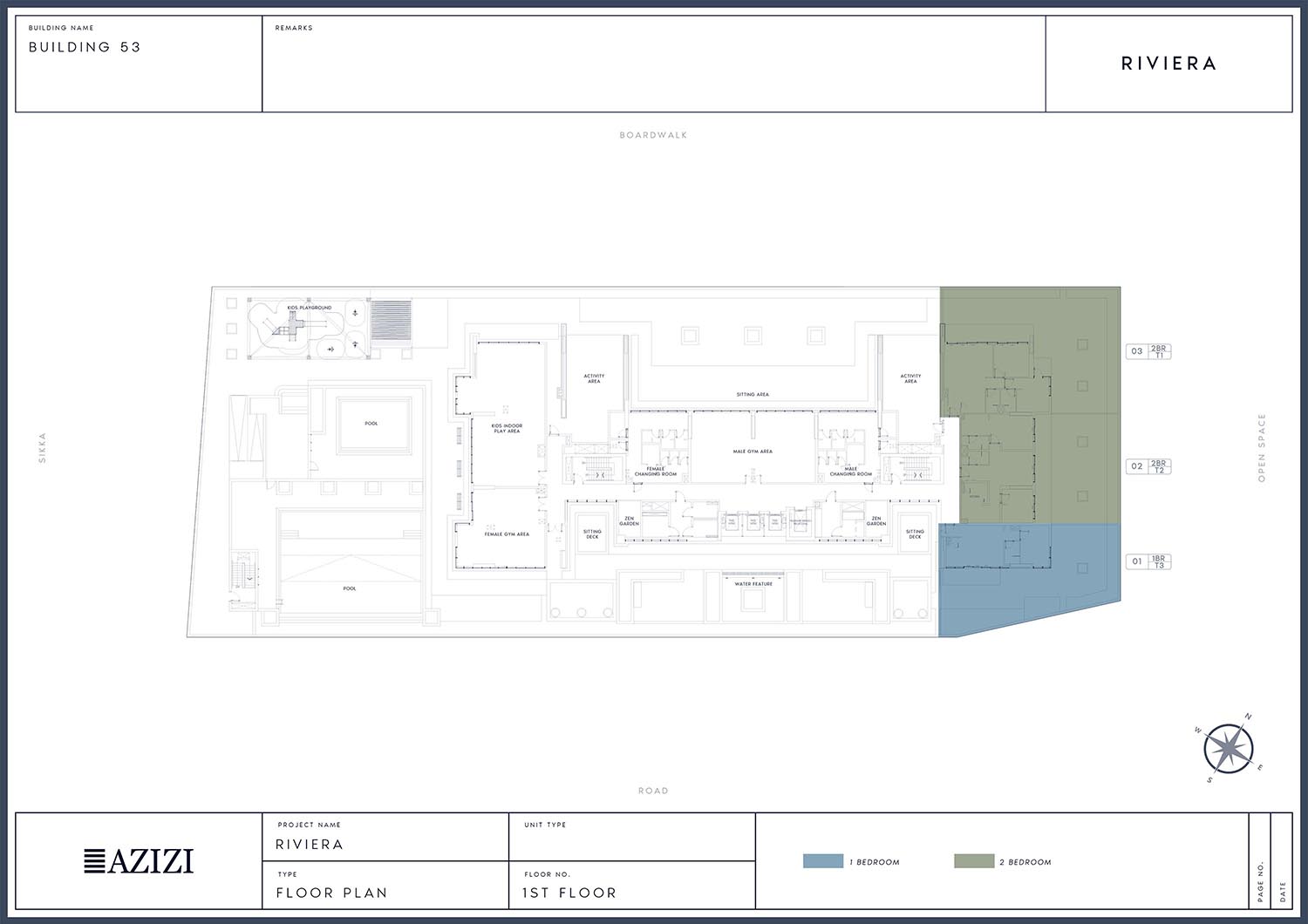 Azizi Riviera 53 floor plan 3