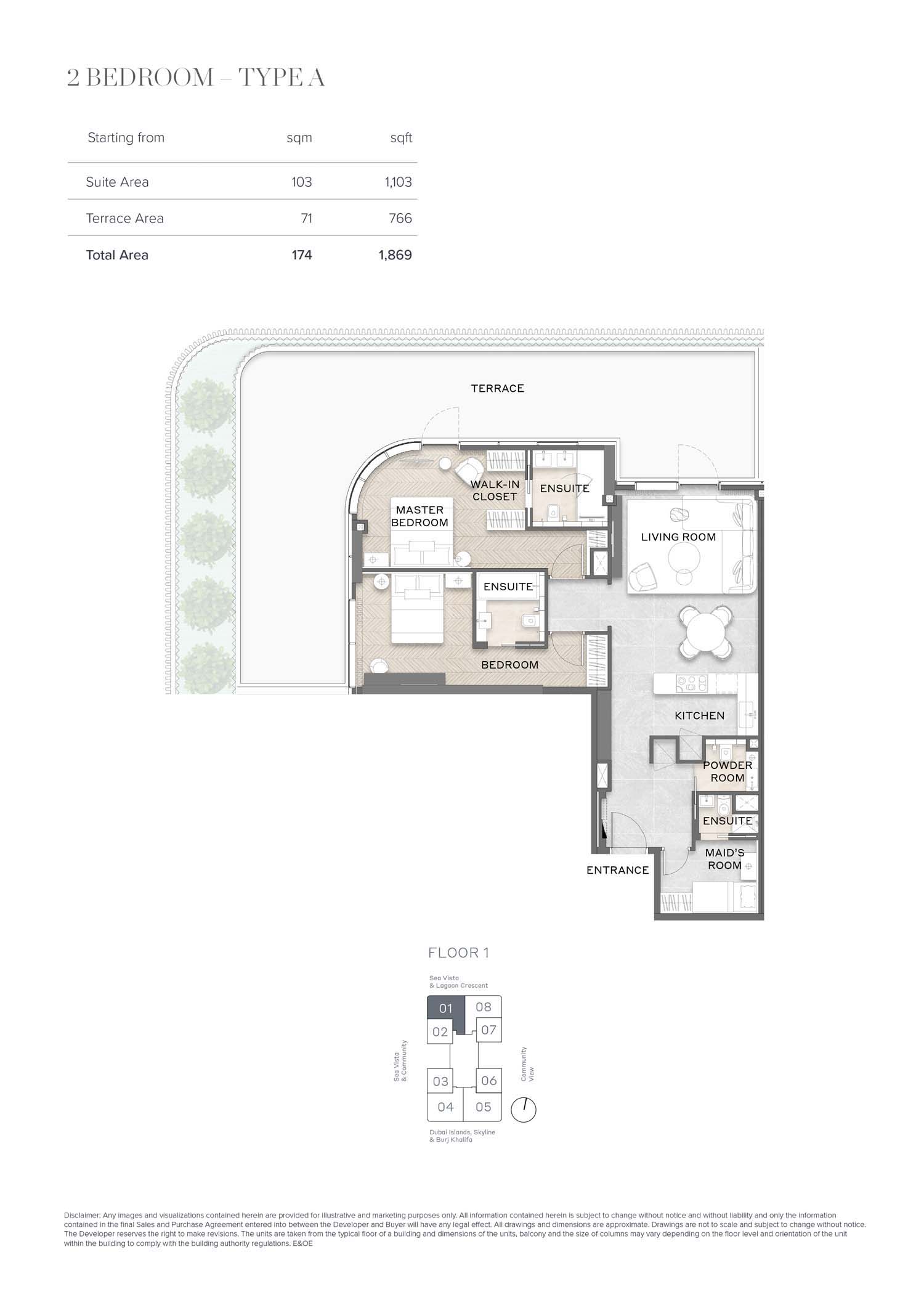 Avida Residences at Dubai Islands floor plan 3