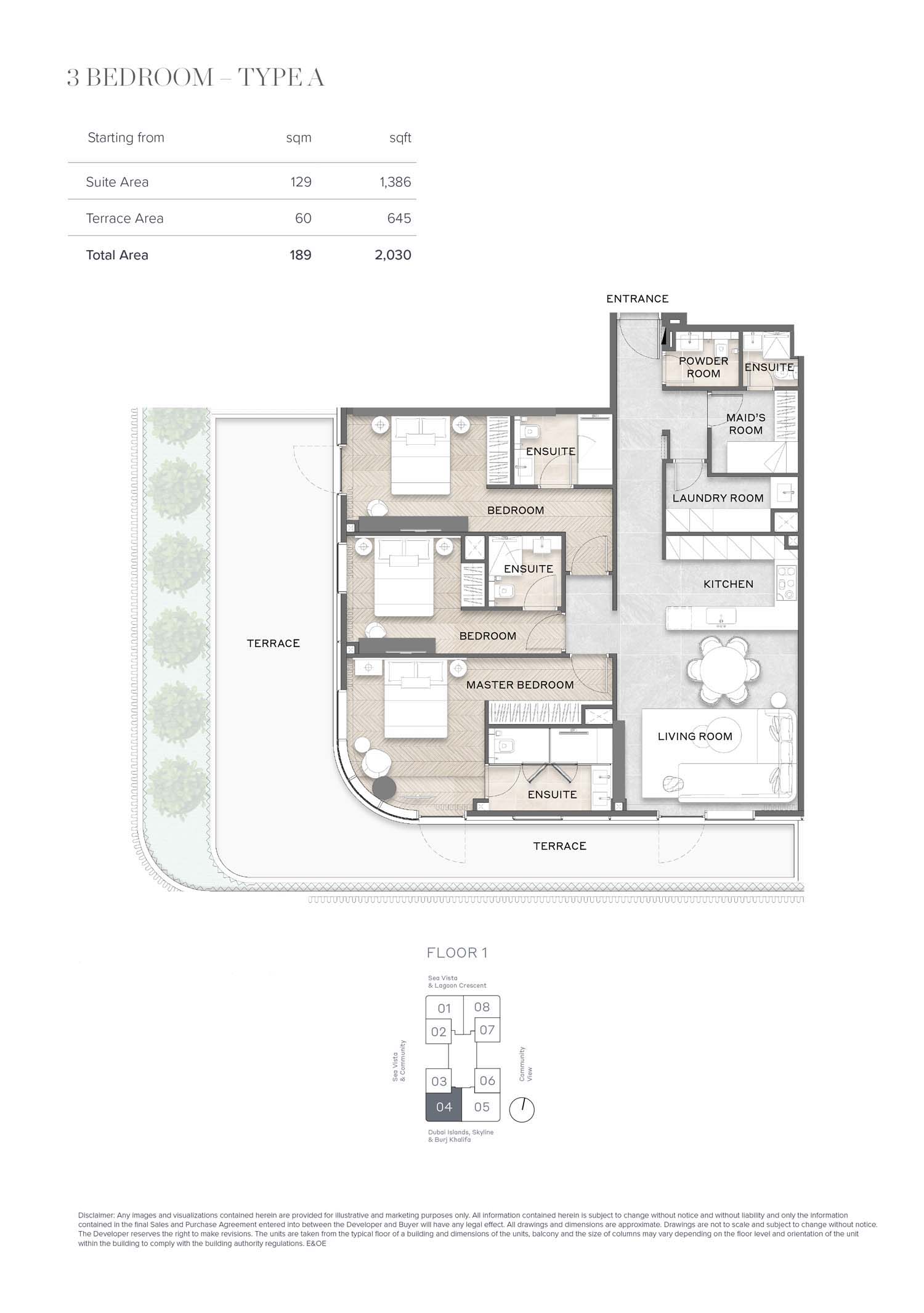 Avida Residences at Dubai Islands floor plan 4