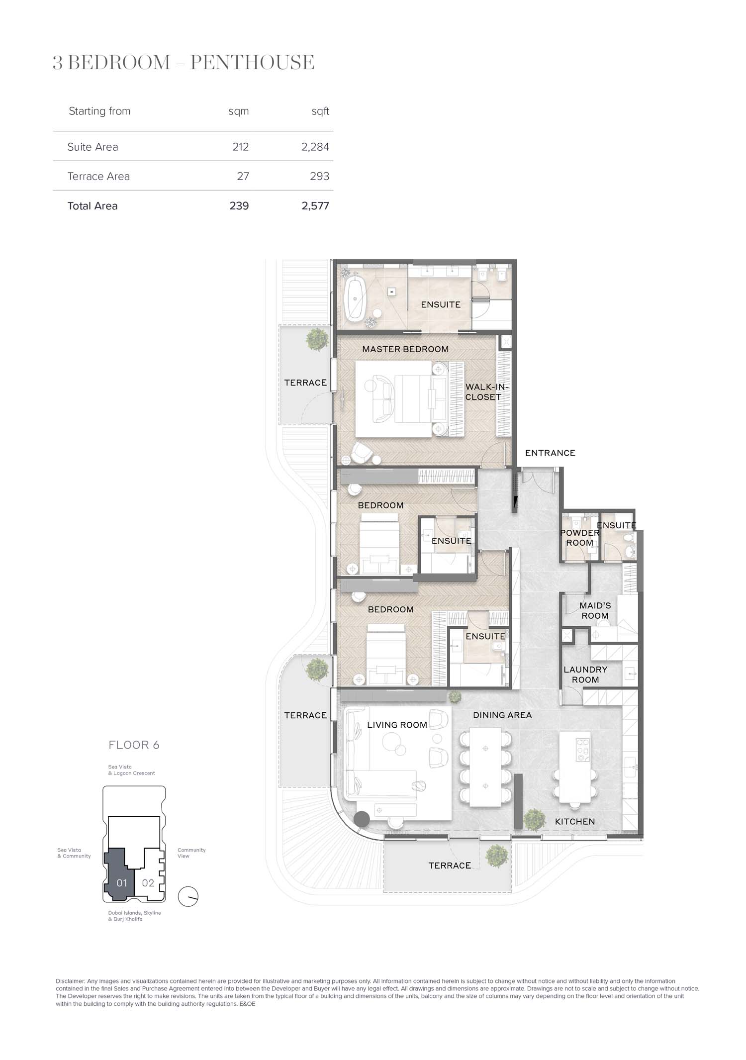 Avida Residences at Dubai Islands floor plan 5