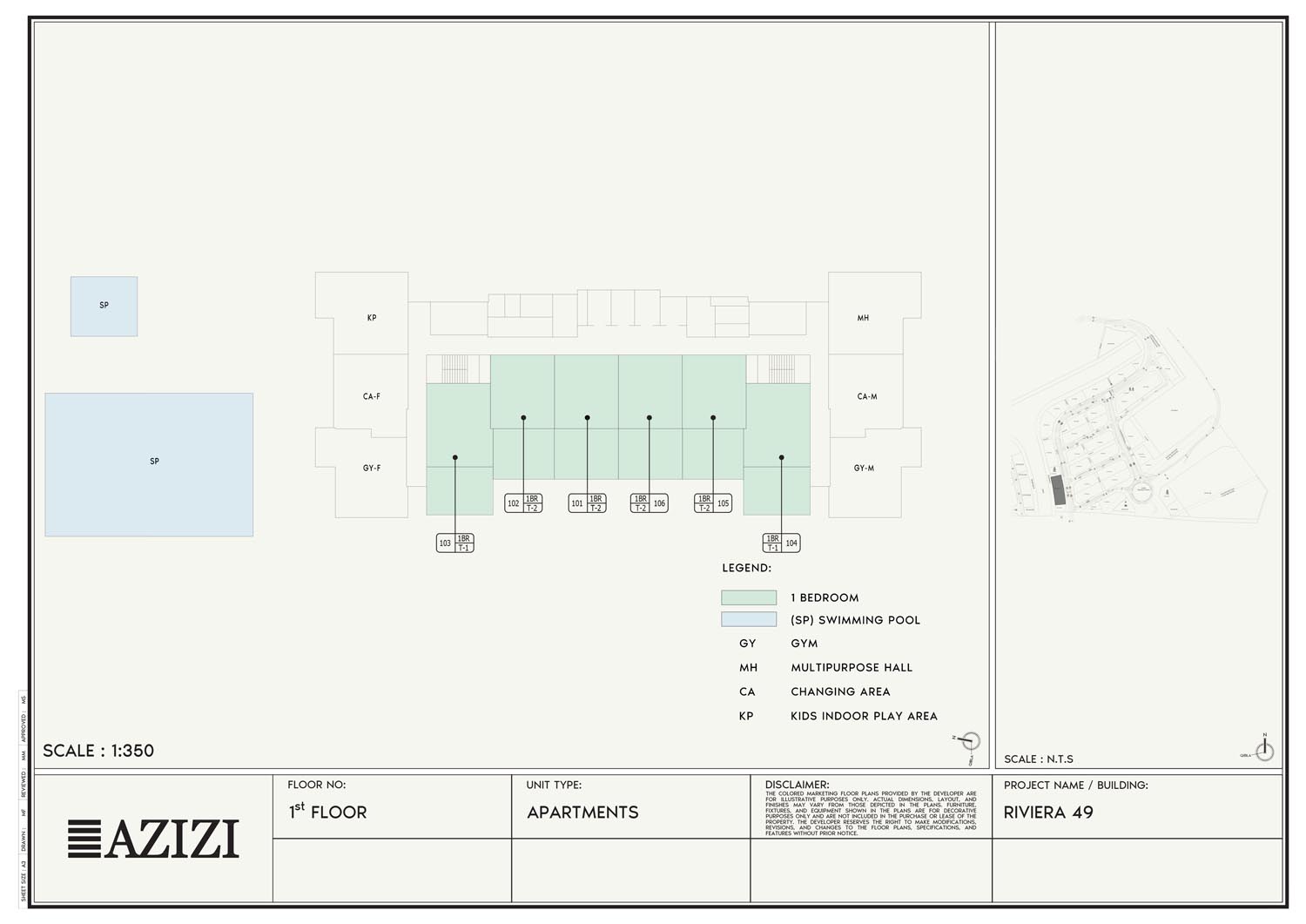 Azizi Riviera 49 floor plan 3